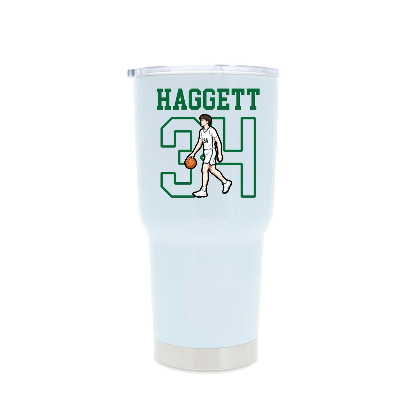 30oz Stainless Steel Tumbler — Shirsey in White