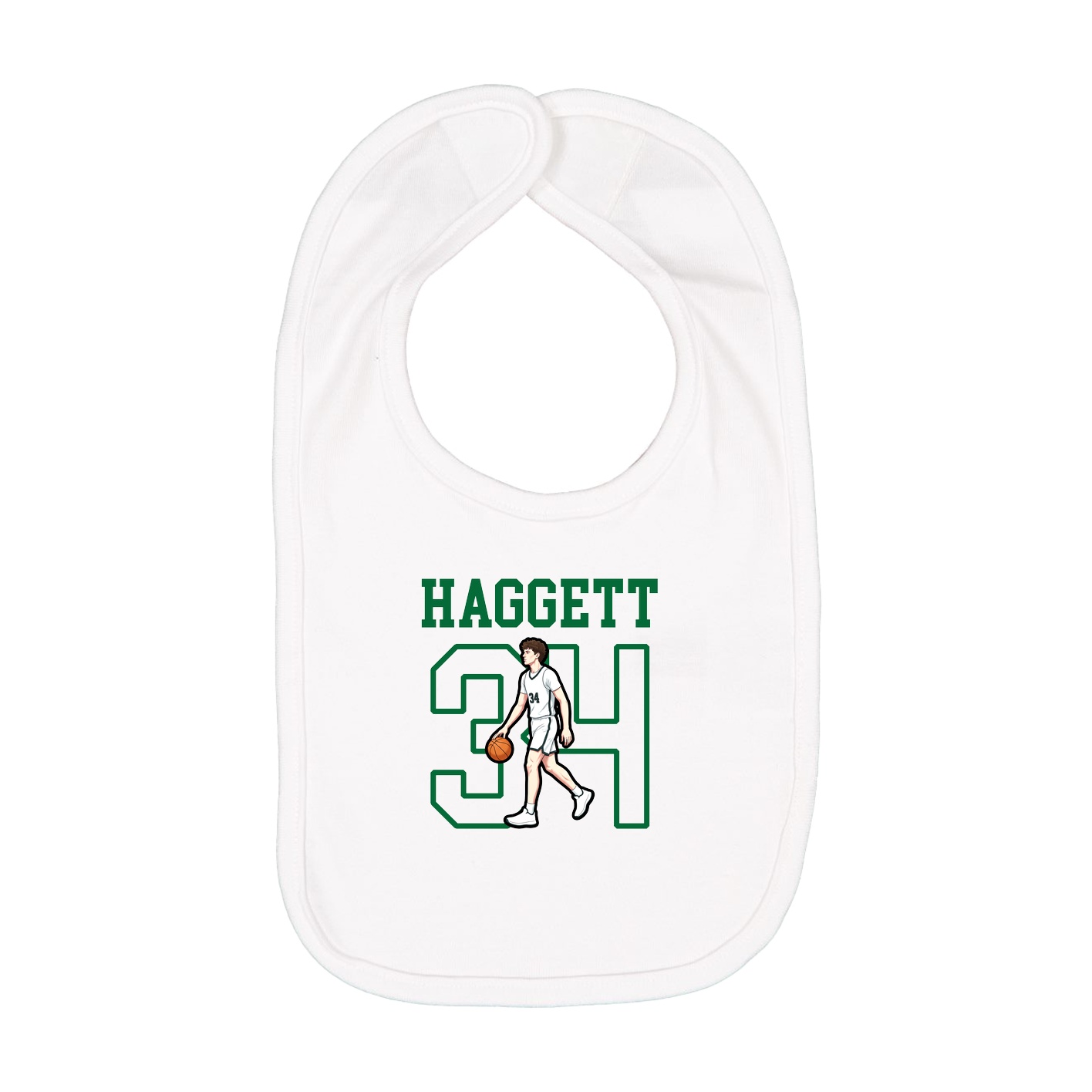 Infant Bib — Shirsey in White