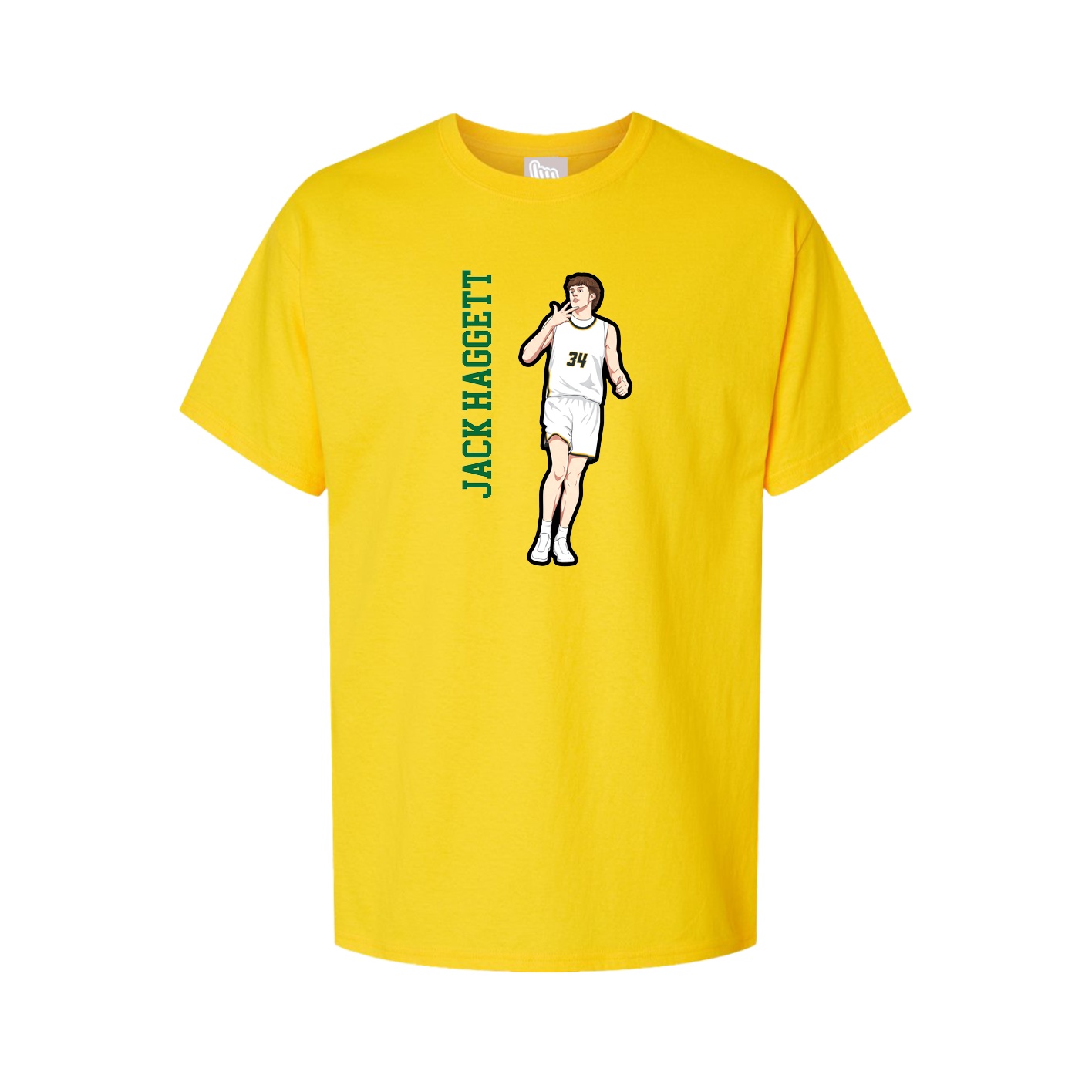 Tee — Name Vertical in Gold