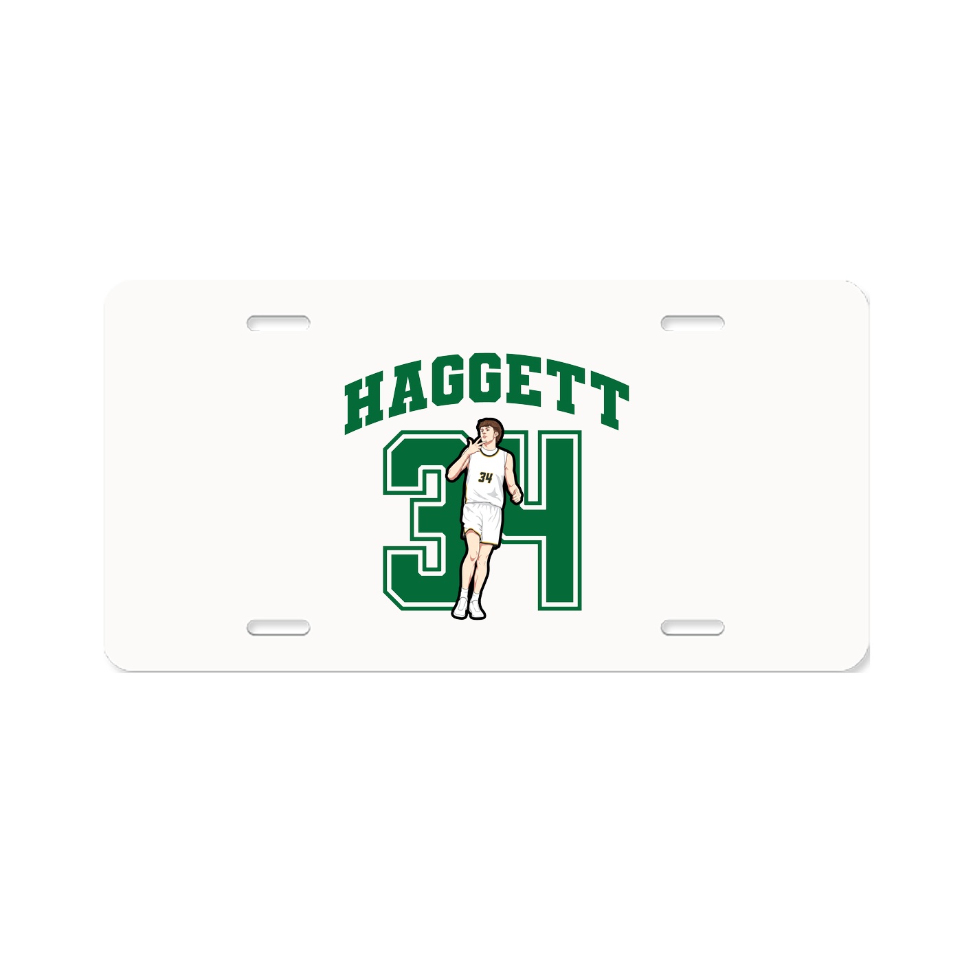 License Plate — Number in Classic