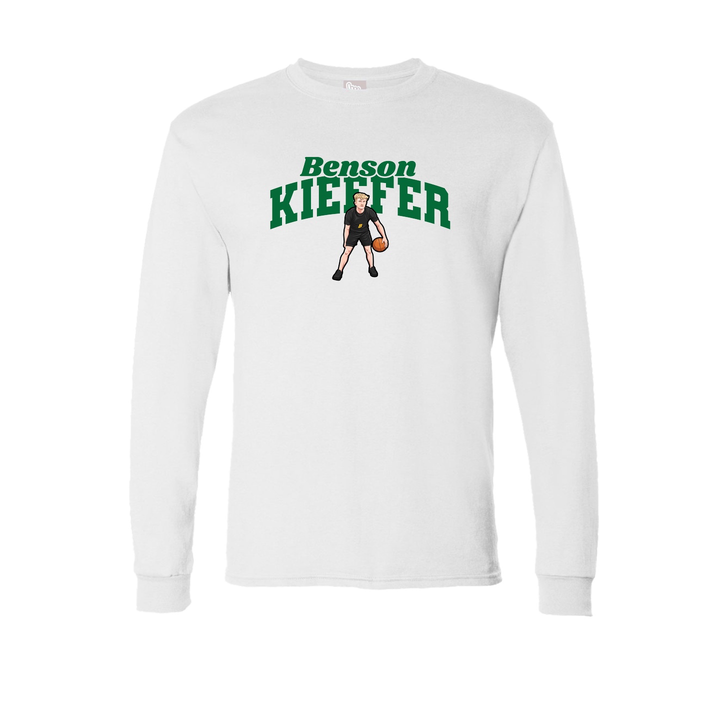 Long Sleeve Tee — Signature Arch in White