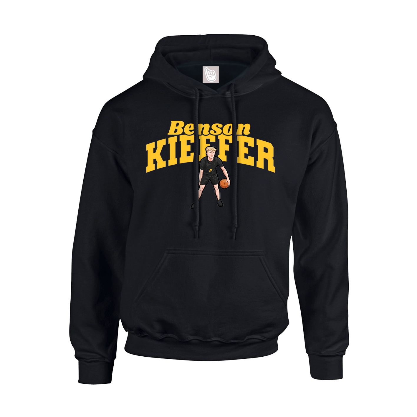 Hoodie — Signature Arch in Black