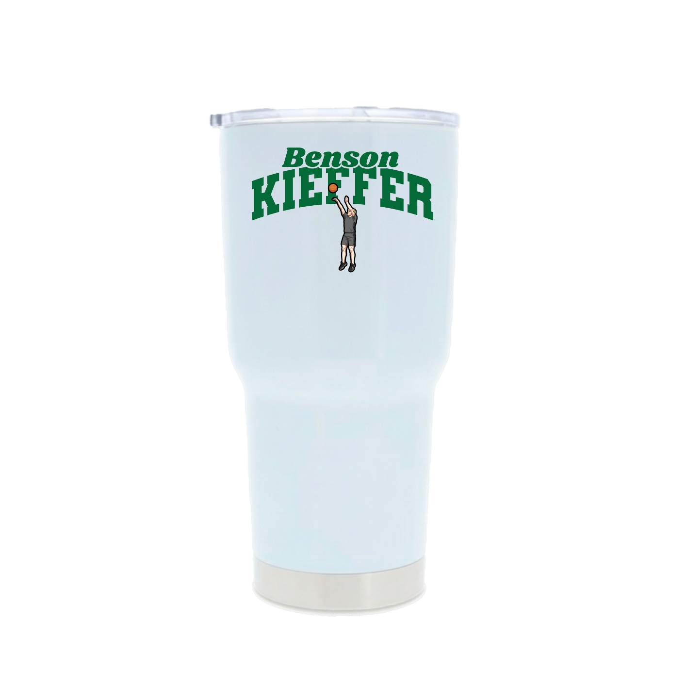 30oz Stainless Steel Tumbler — Signature Arch in White