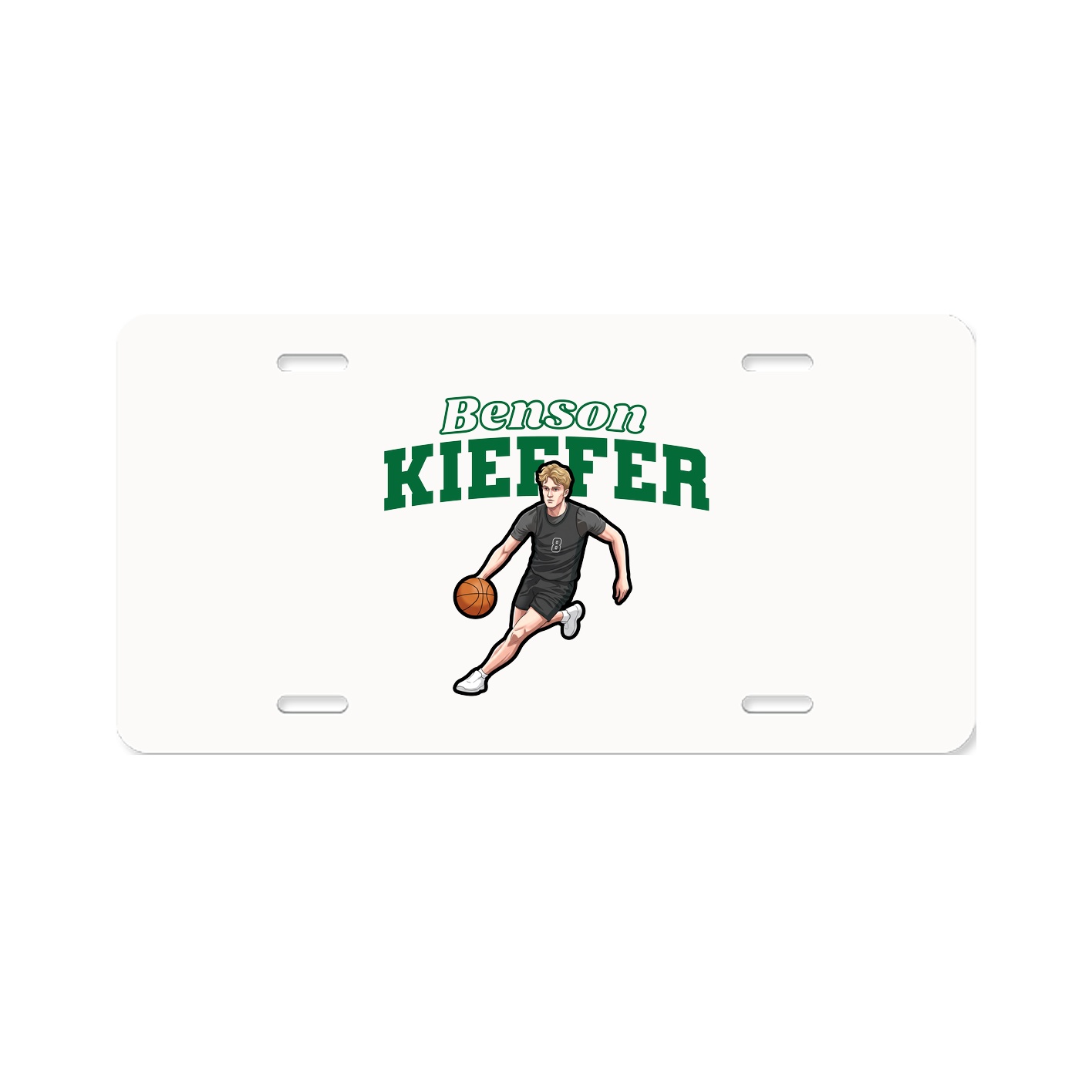 License Plate — Name Arch in Classic