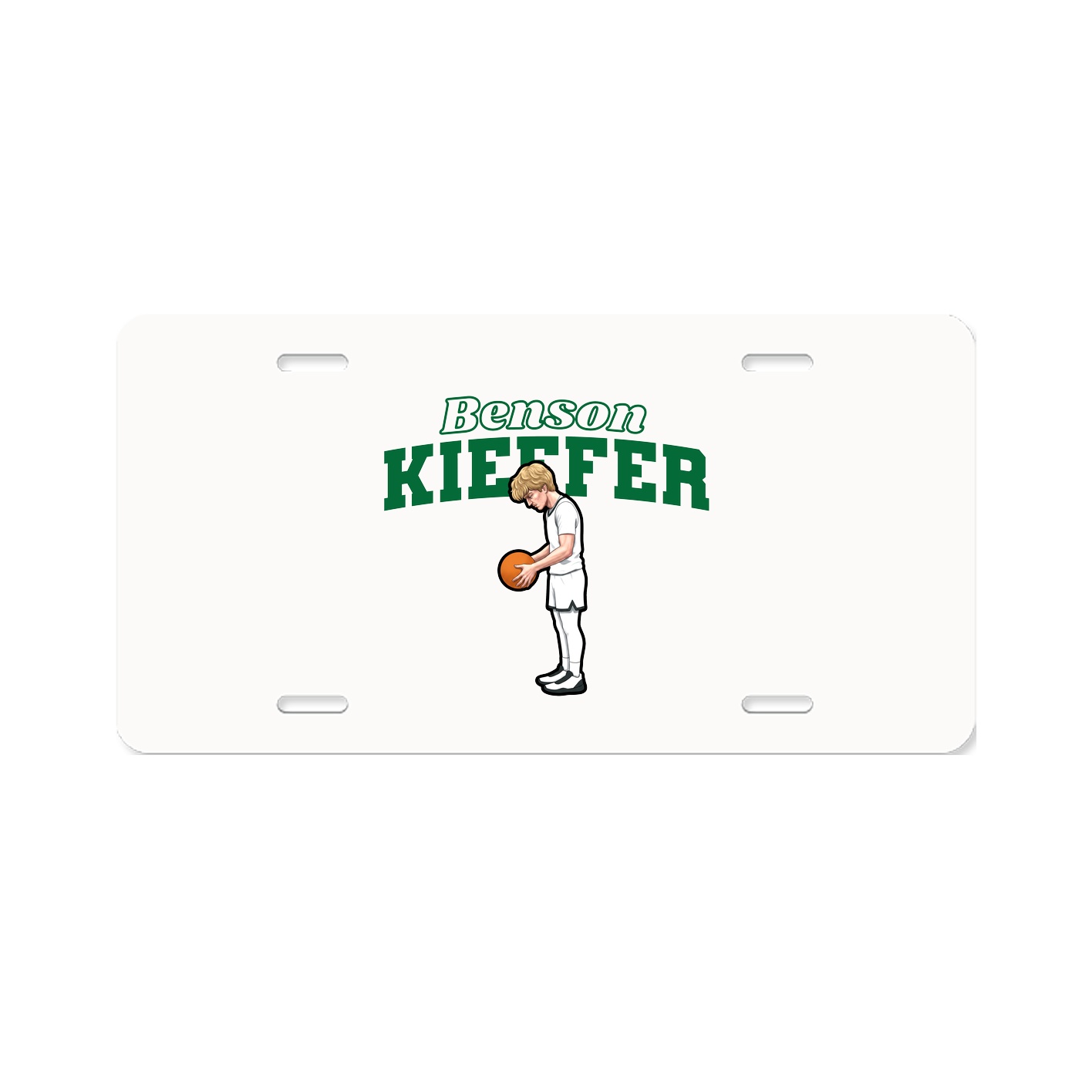 License Plate — Name Arch in Classic