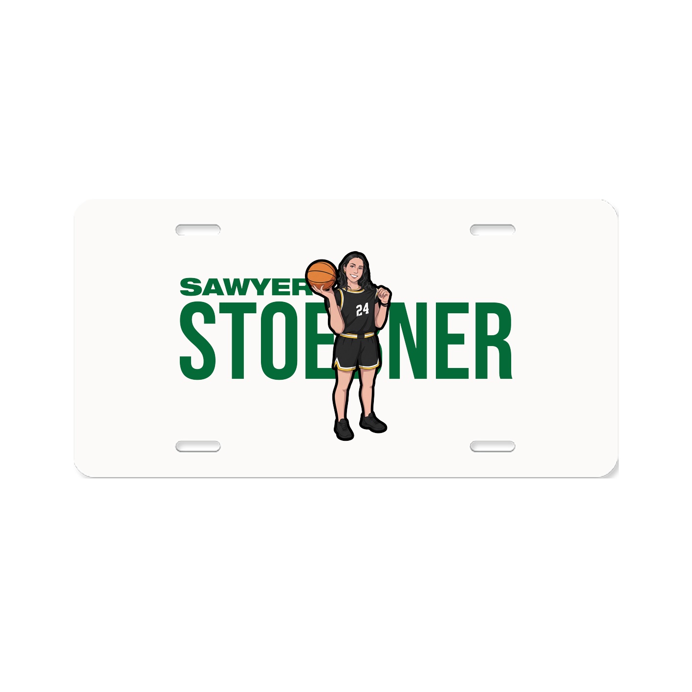 License Plate — Player Name in Classic