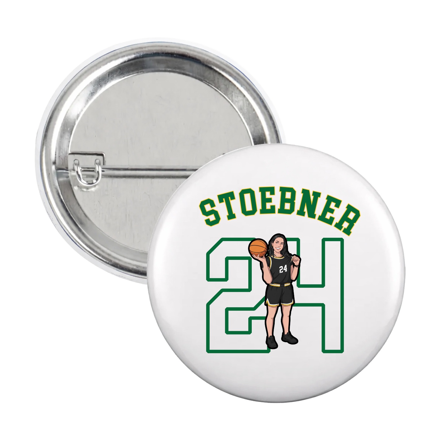 Game Day Button — Shirsey Arch in White