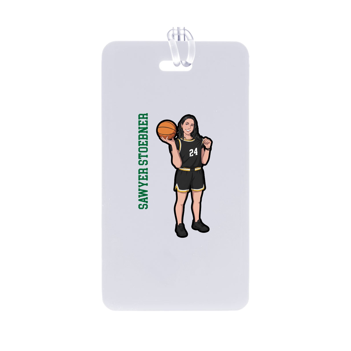 Bag Tag — Name Vertical in Classic