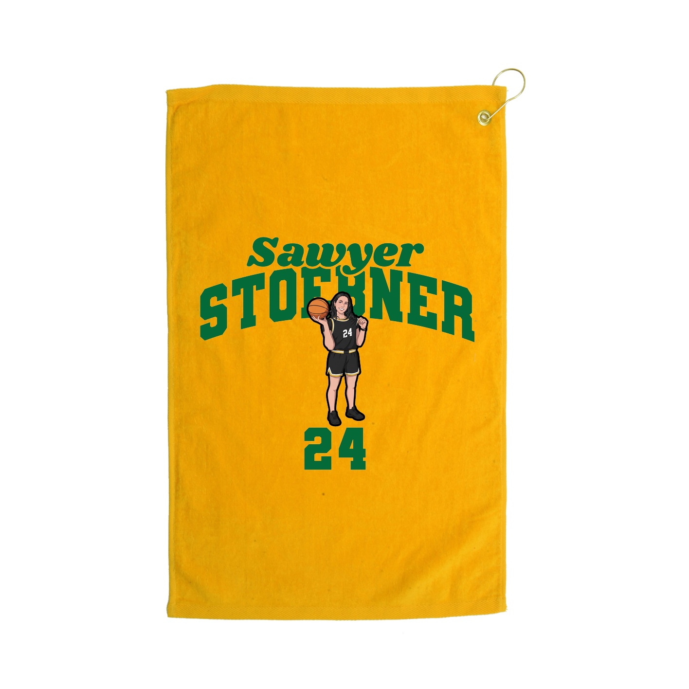 Golf Towel — Signature Arch in Gold