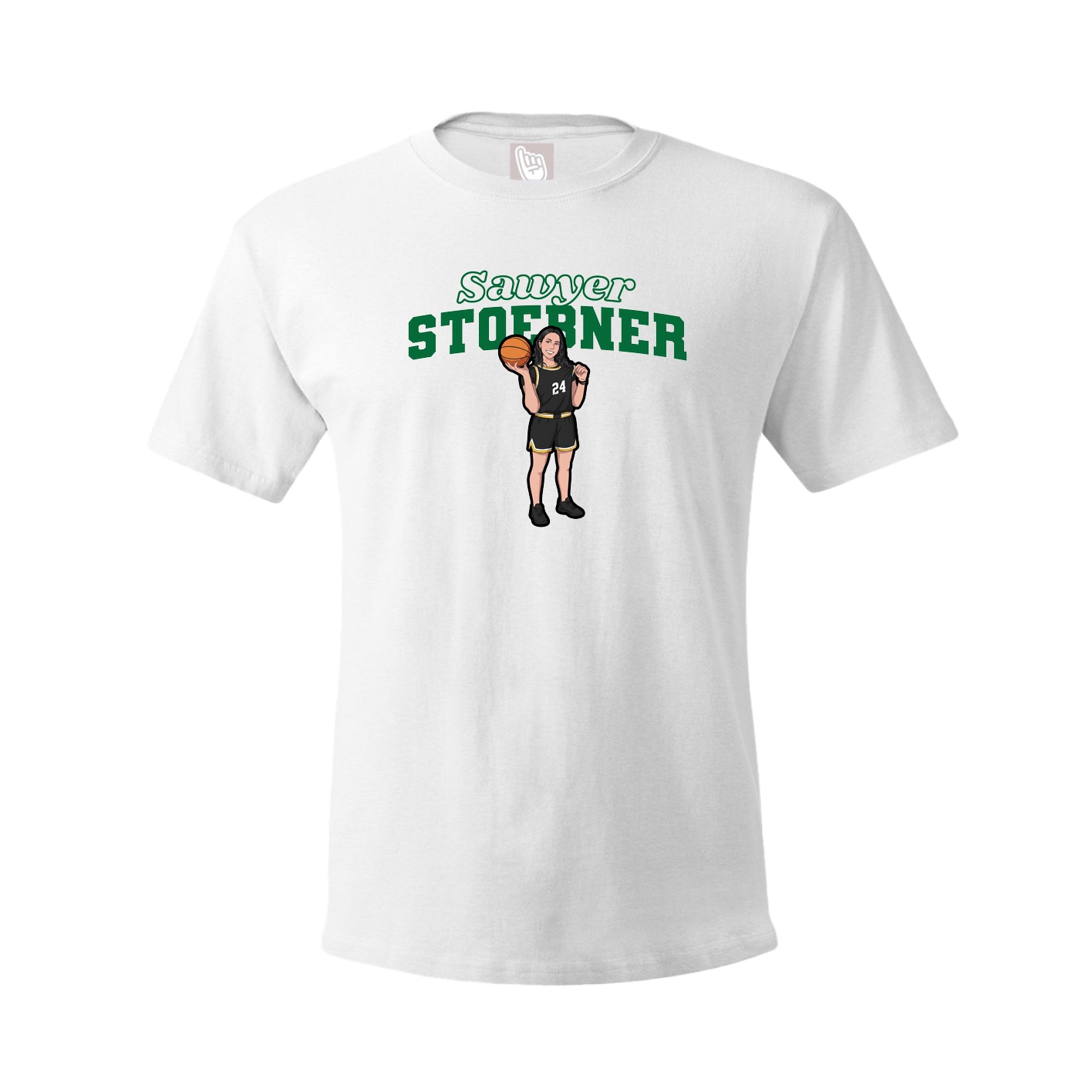 Tee — Name Arch in White