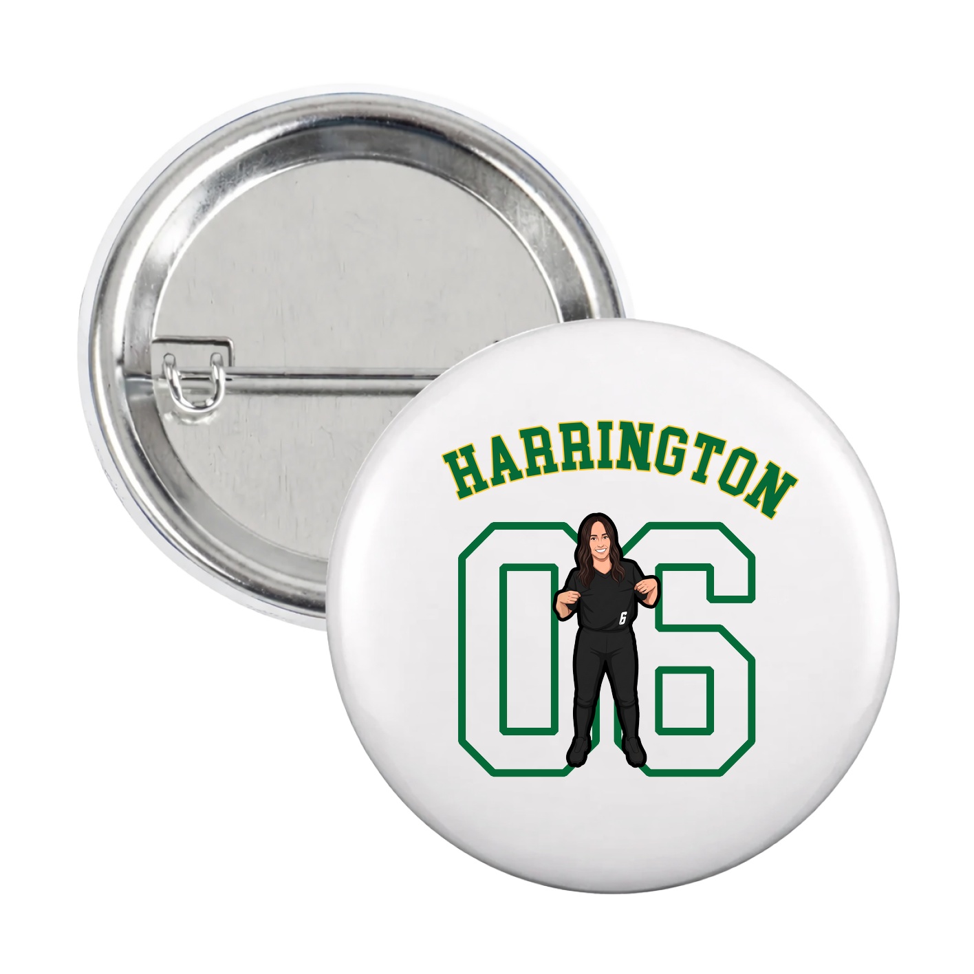 Game Day Button — Shirsey Arch in White
