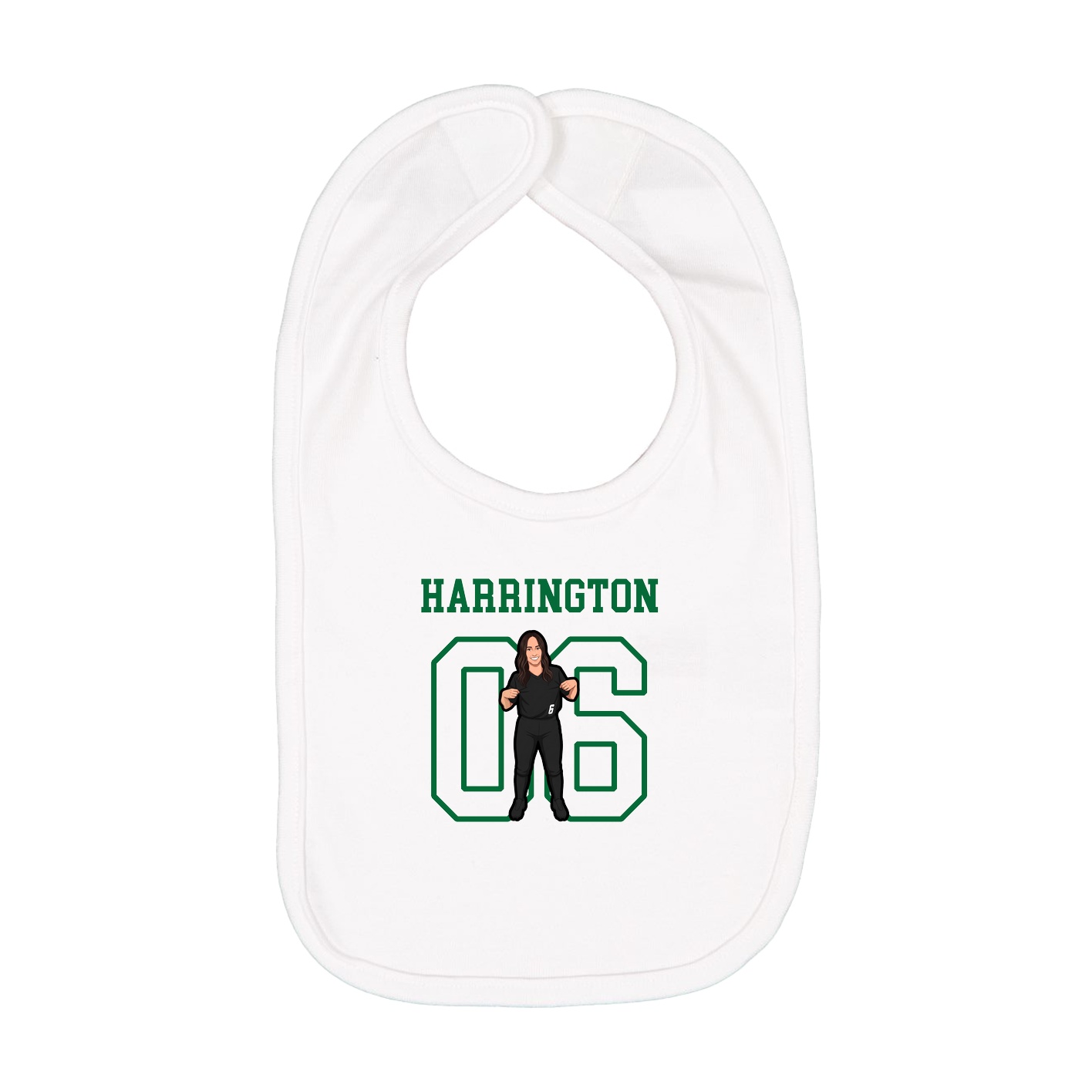 Infant Bib — Shirsey in White