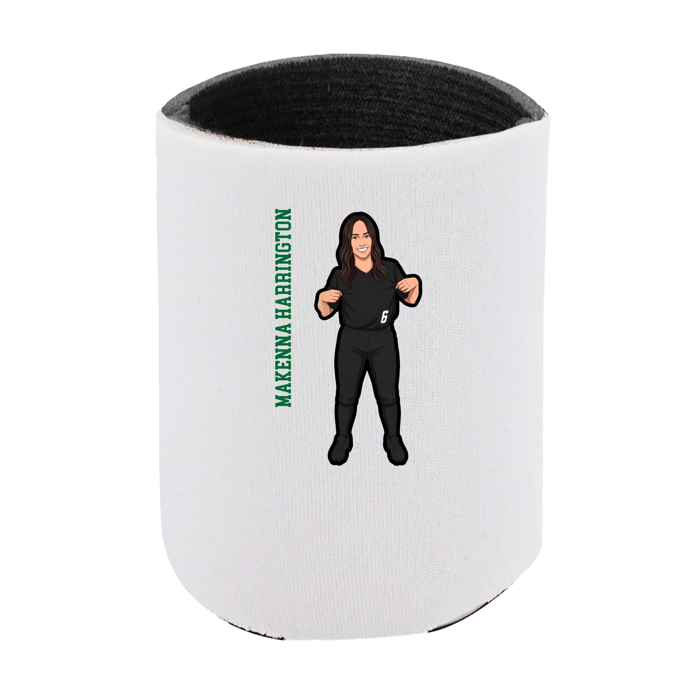 Can Holder — Name Vertical in White