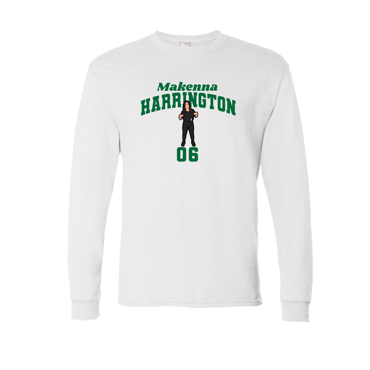Long Sleeve Tee — Signature Arch in White
