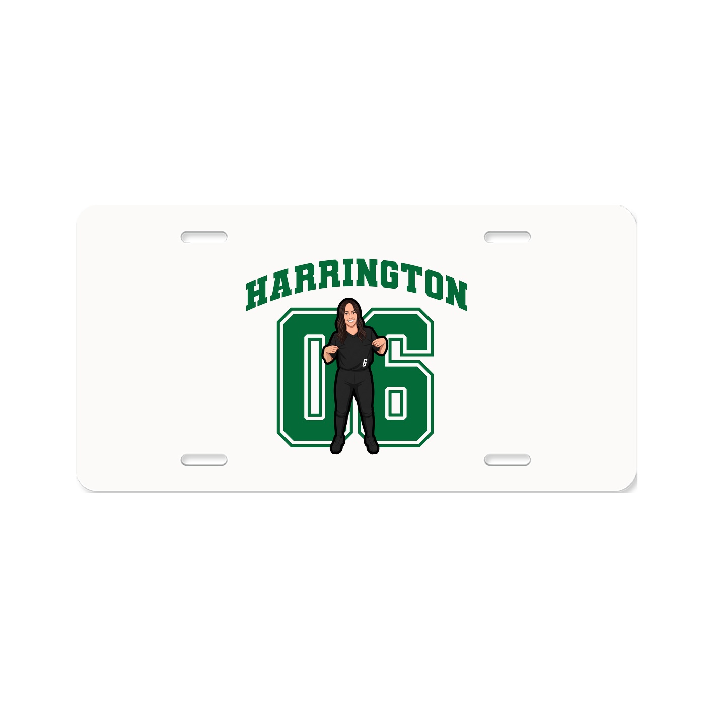 License Plate — Number in Classic