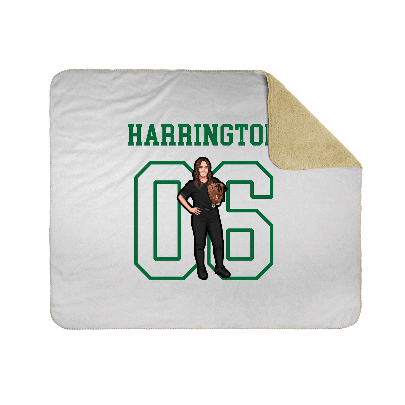 Throw Blanket — Shirsey in White