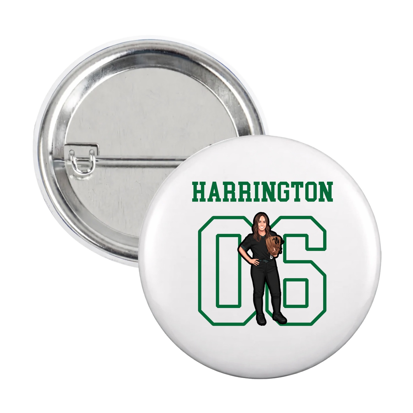 Game Day Button — Shirsey in White