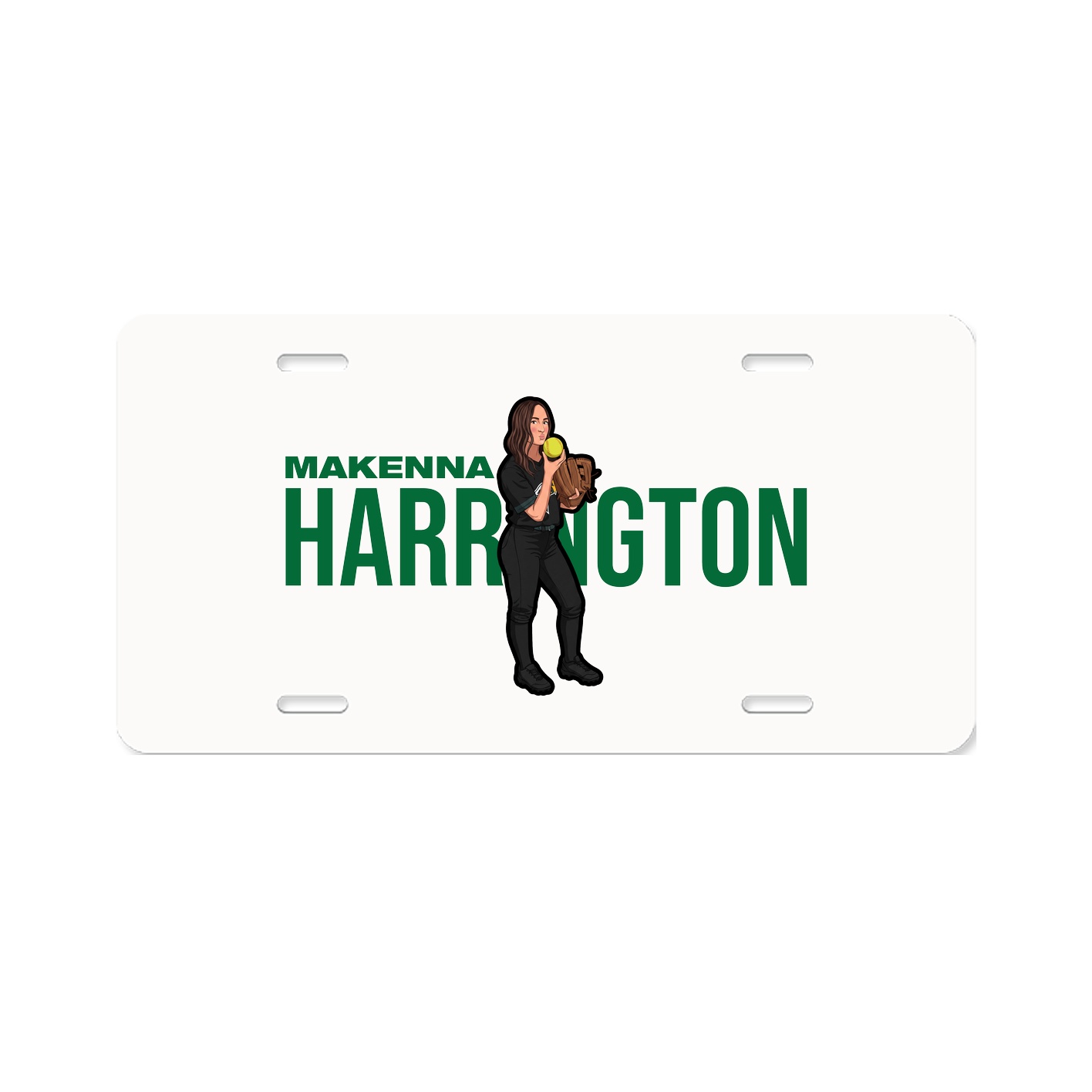 License Plate — Player Name in Classic