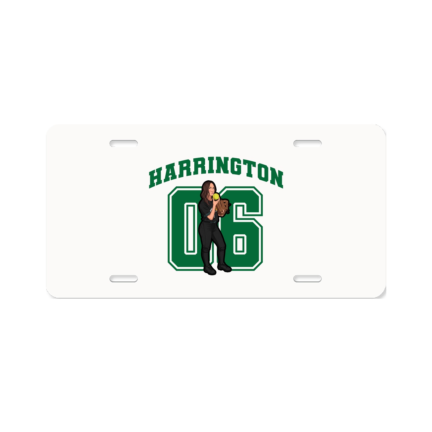 License Plate — Number in Classic