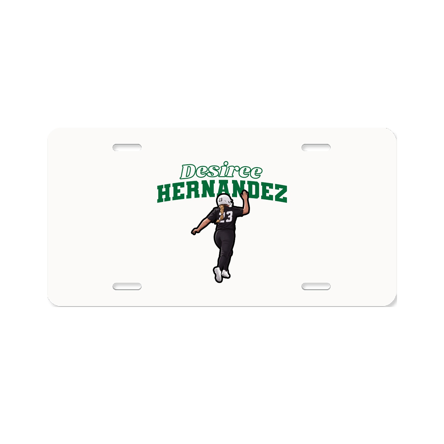 License Plate — Name Arch in Classic