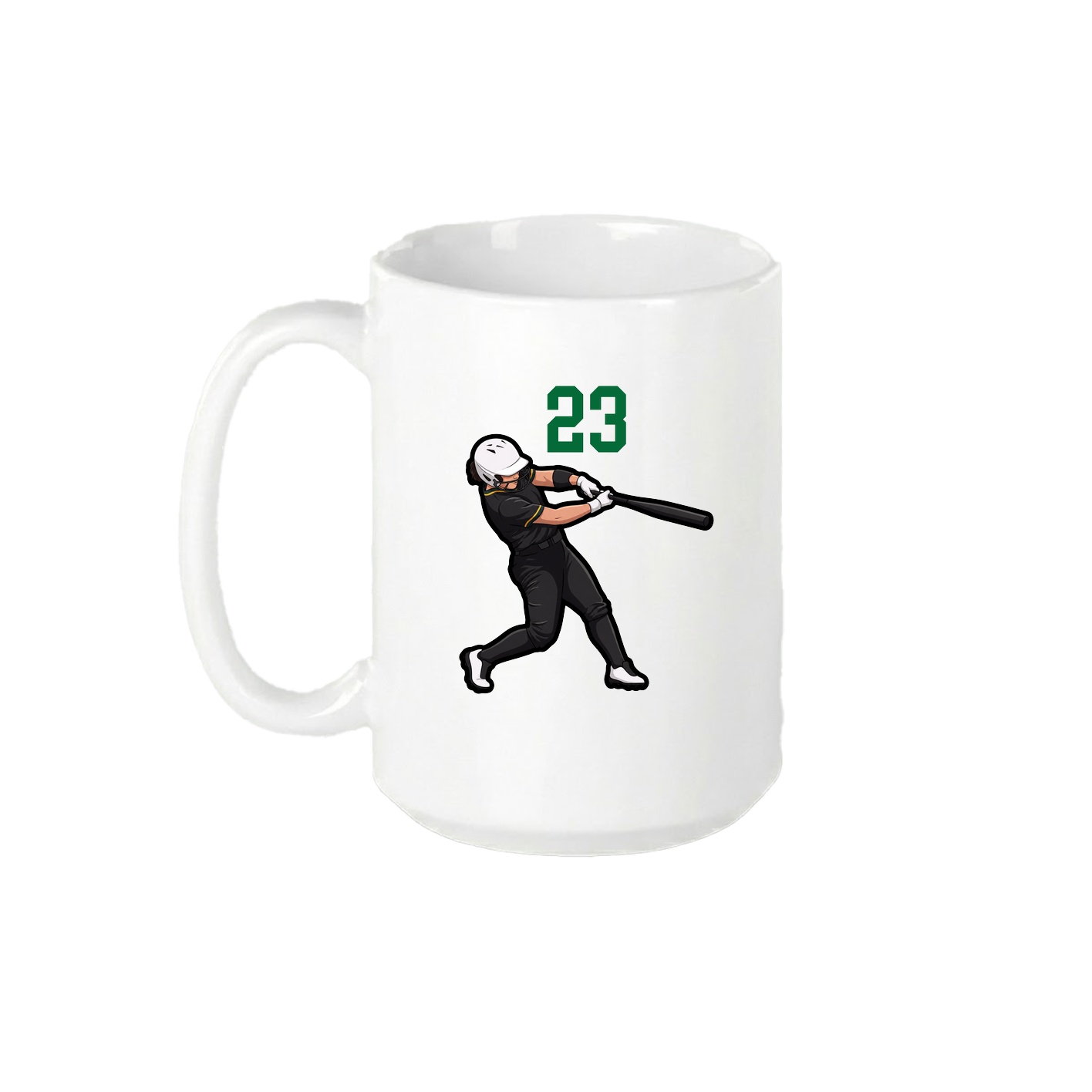 15oz Coffee Mug — Number Top in White