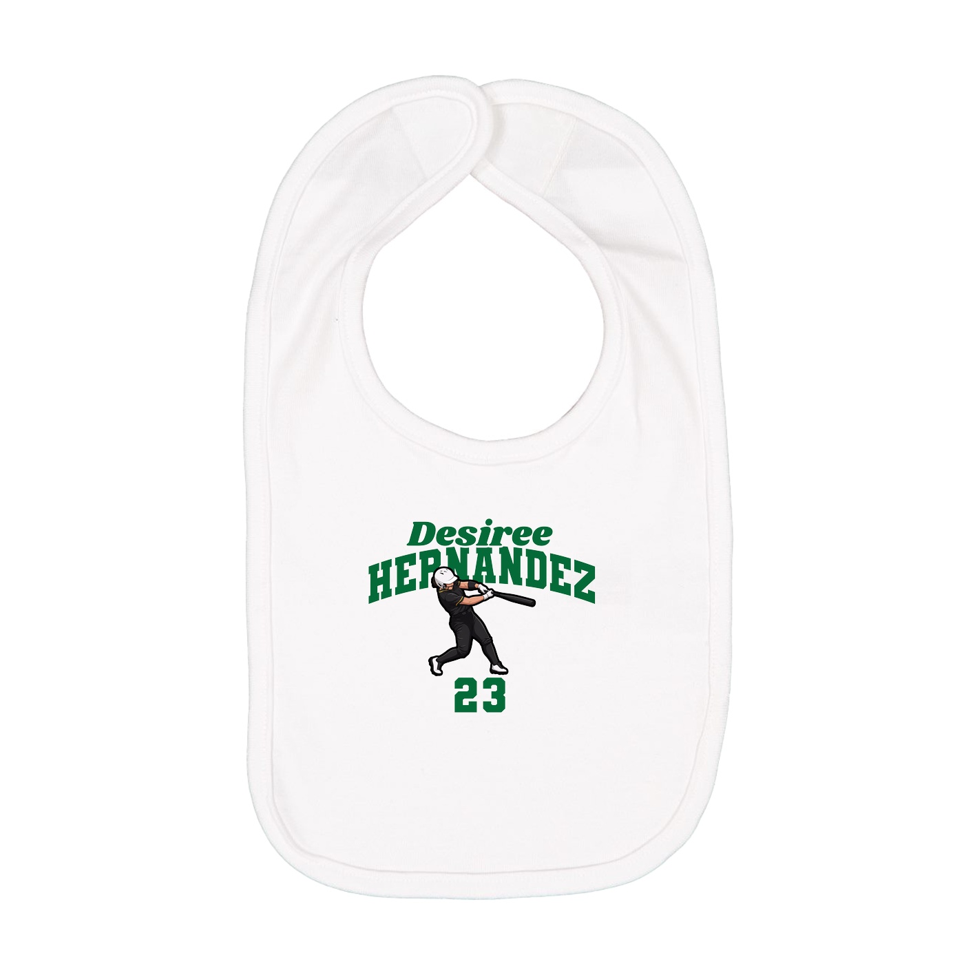 Infant Bib — Signature Arch in White