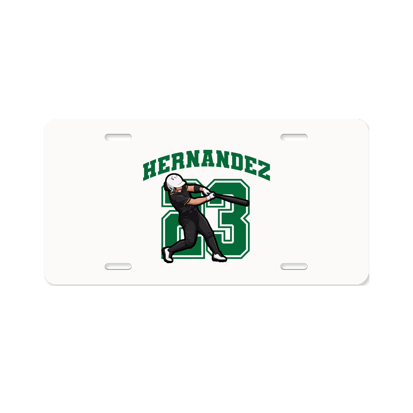 License Plate — Number in Classic