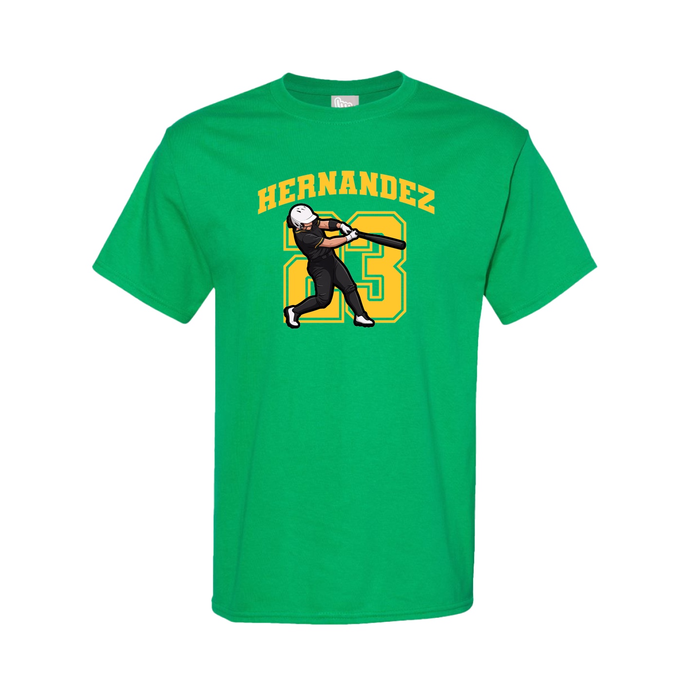 Tee — Number in Green