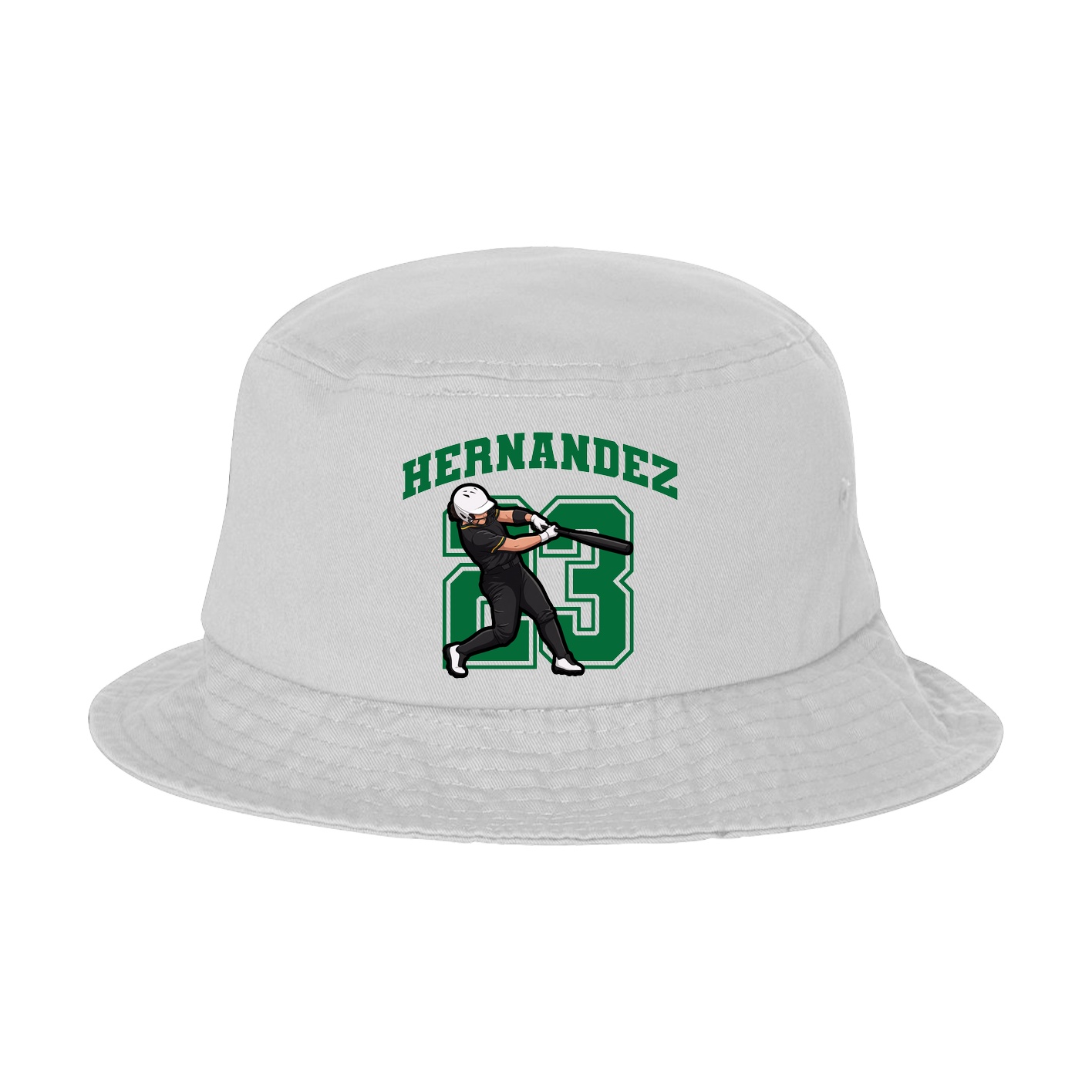 Bucket Cap — Number in White