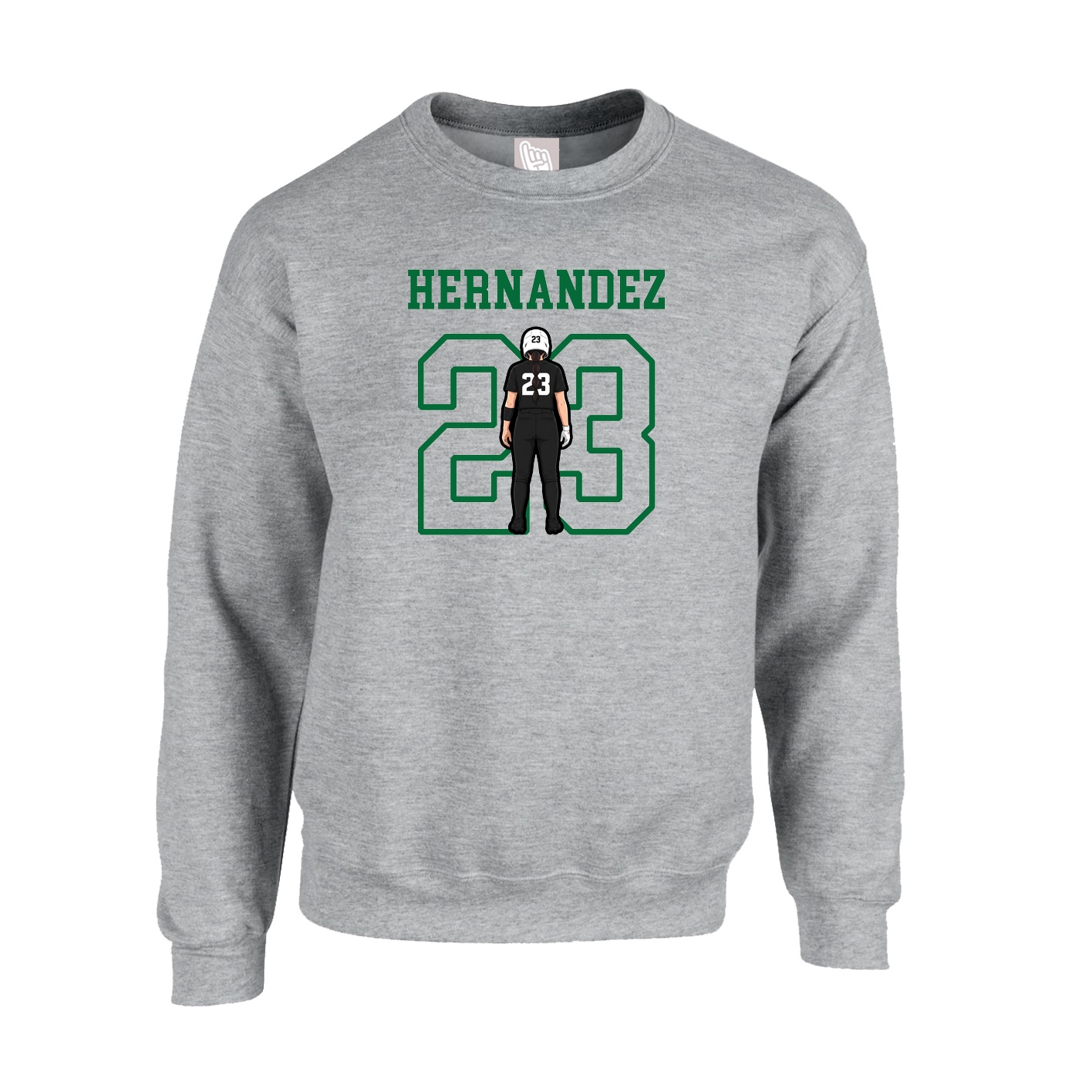 Fleece Crew — Shirsey in Grey