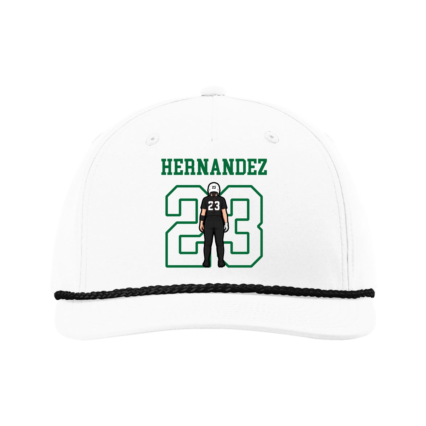 Five-Panel Classic Rope Cap — Shirsey in White