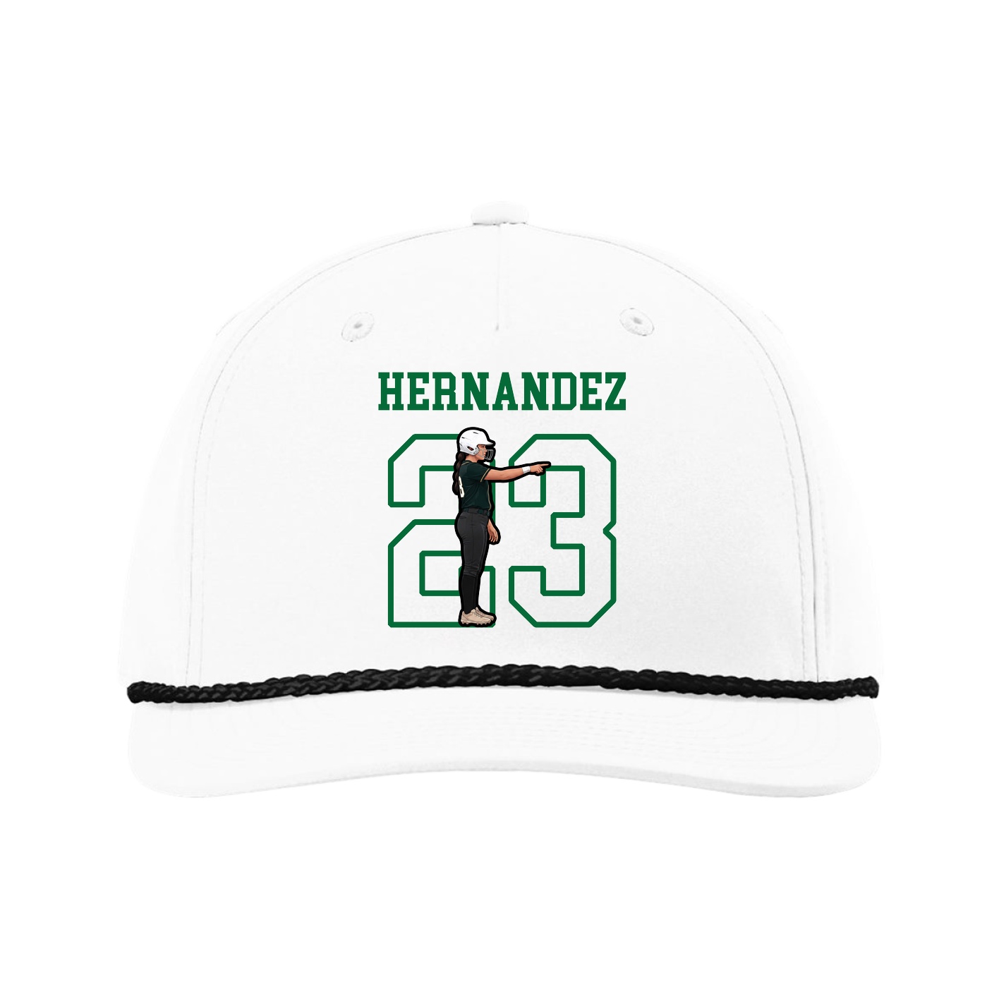 Five-Panel Classic Rope Cap — Shirsey in White