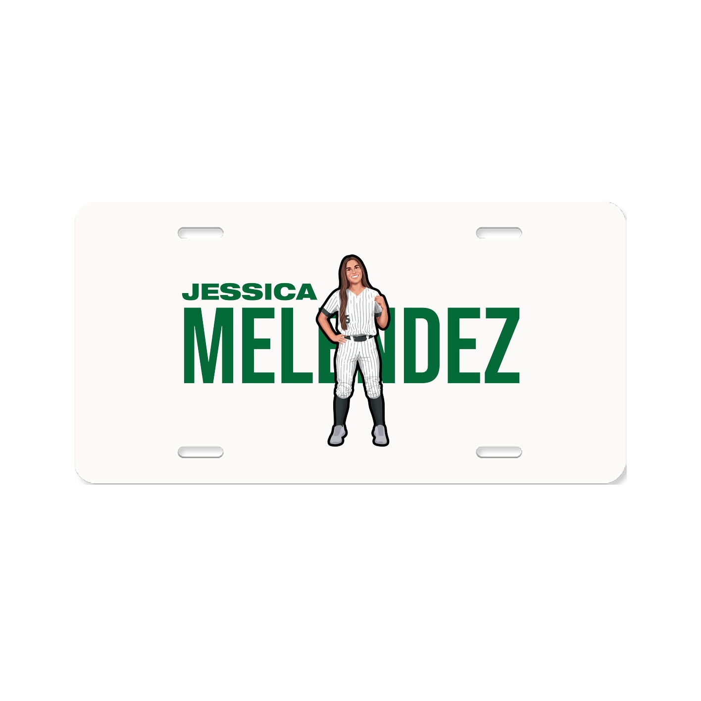 License Plate — Player Name in Classic