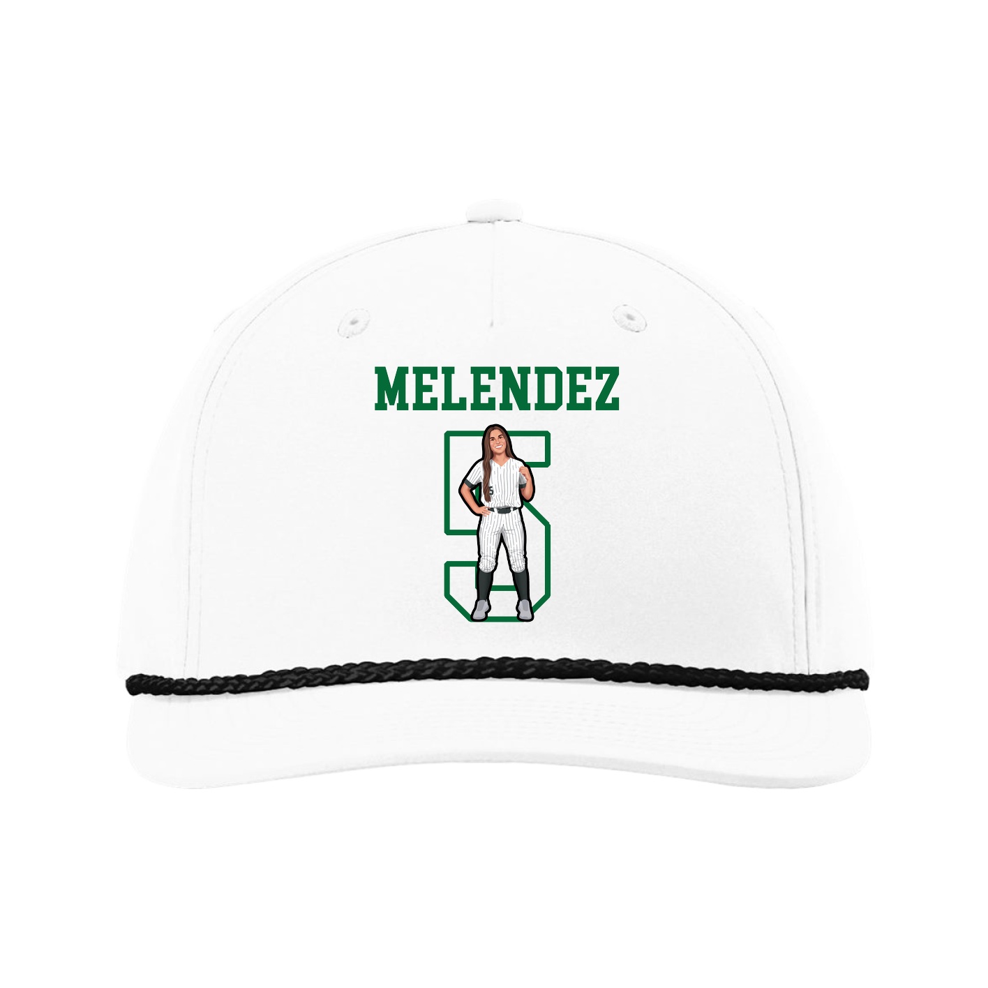 Five-Panel Classic Rope Cap — Shirsey in White