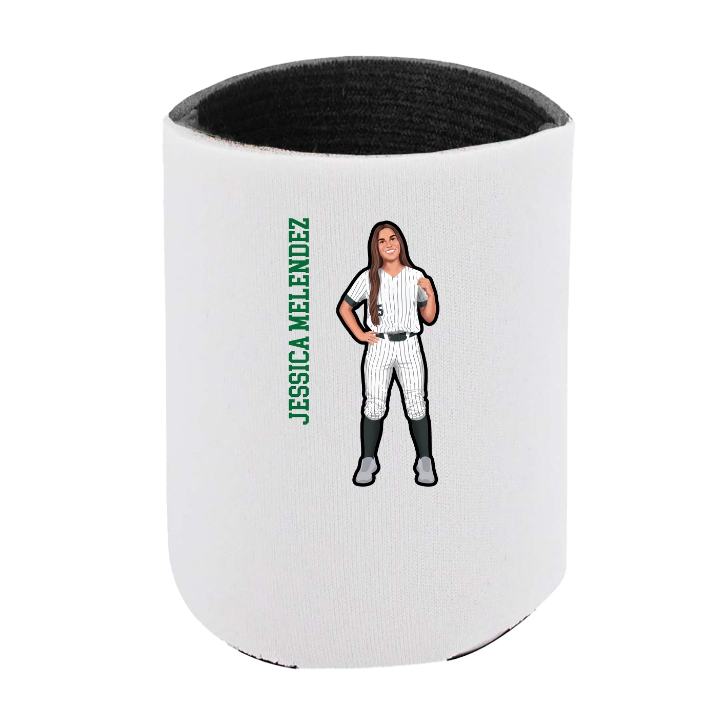 Can Holder — Name Vertical in White