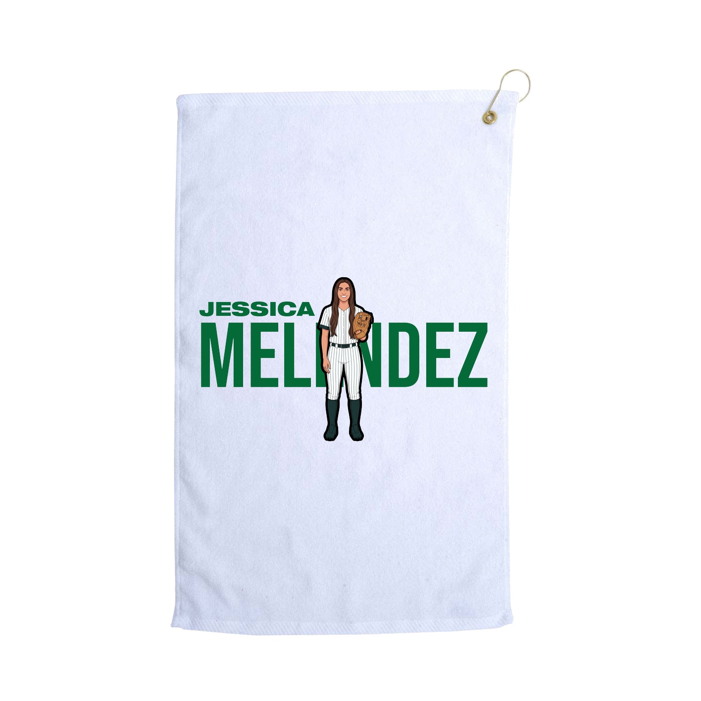 Golf Towel — Player Name in White