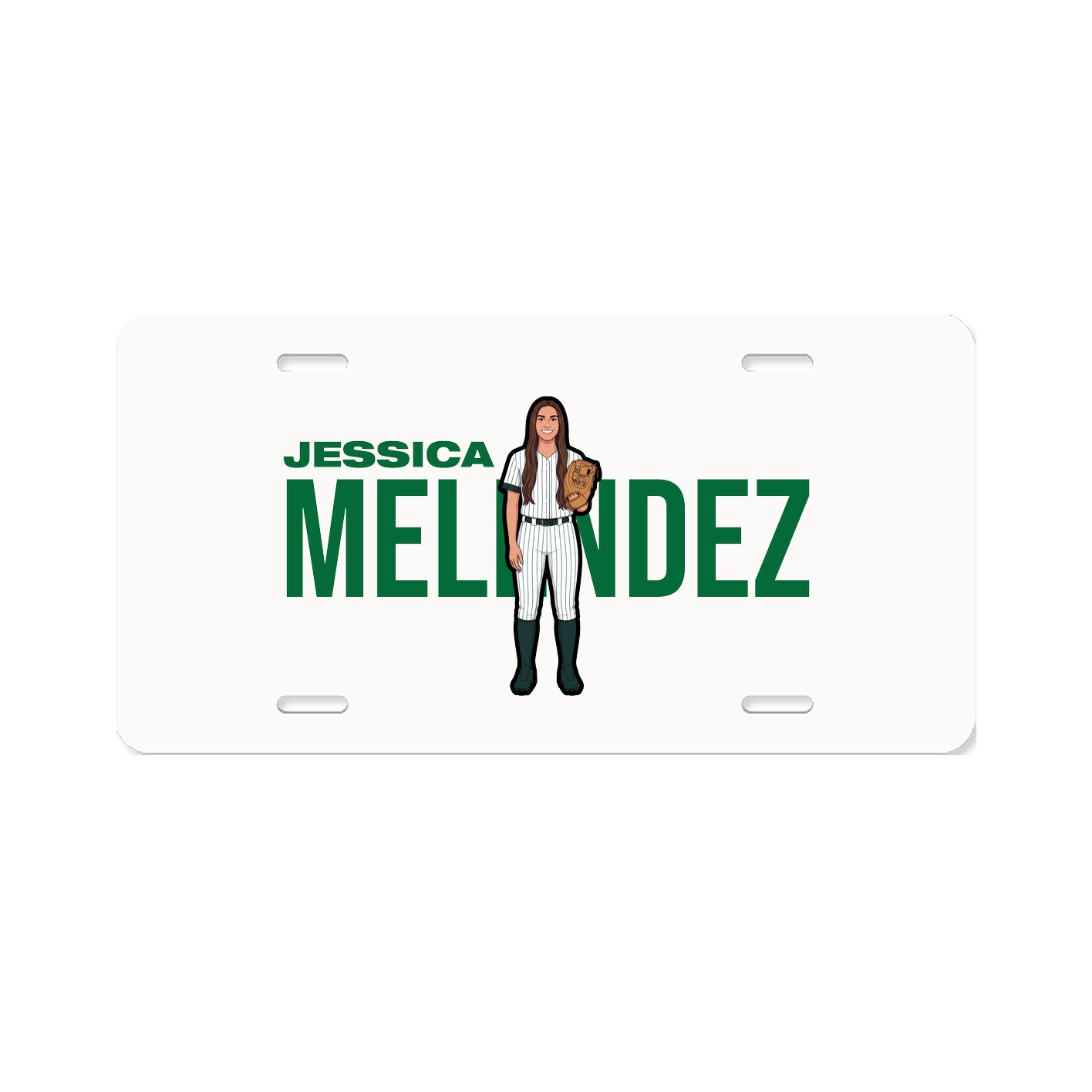 License Plate — Player Name in Classic