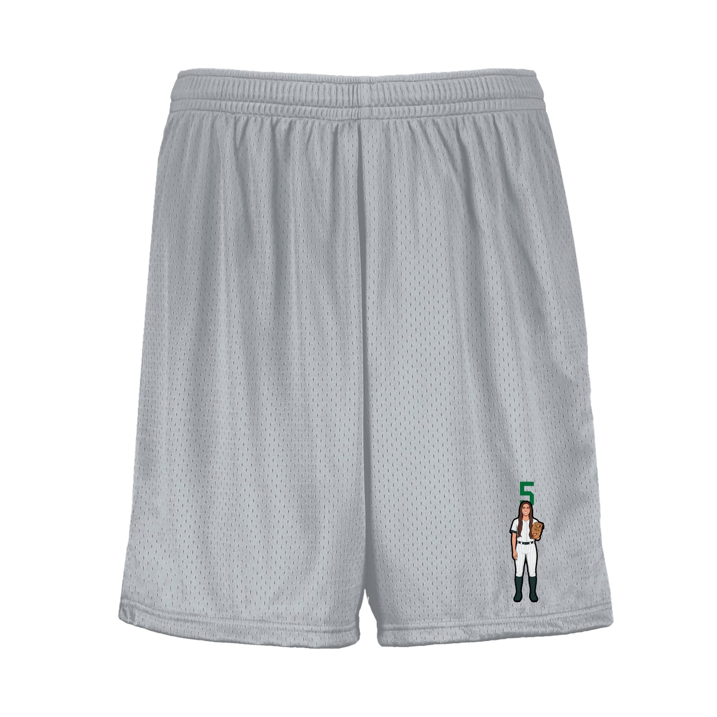 Shorts — Number Top in Silver