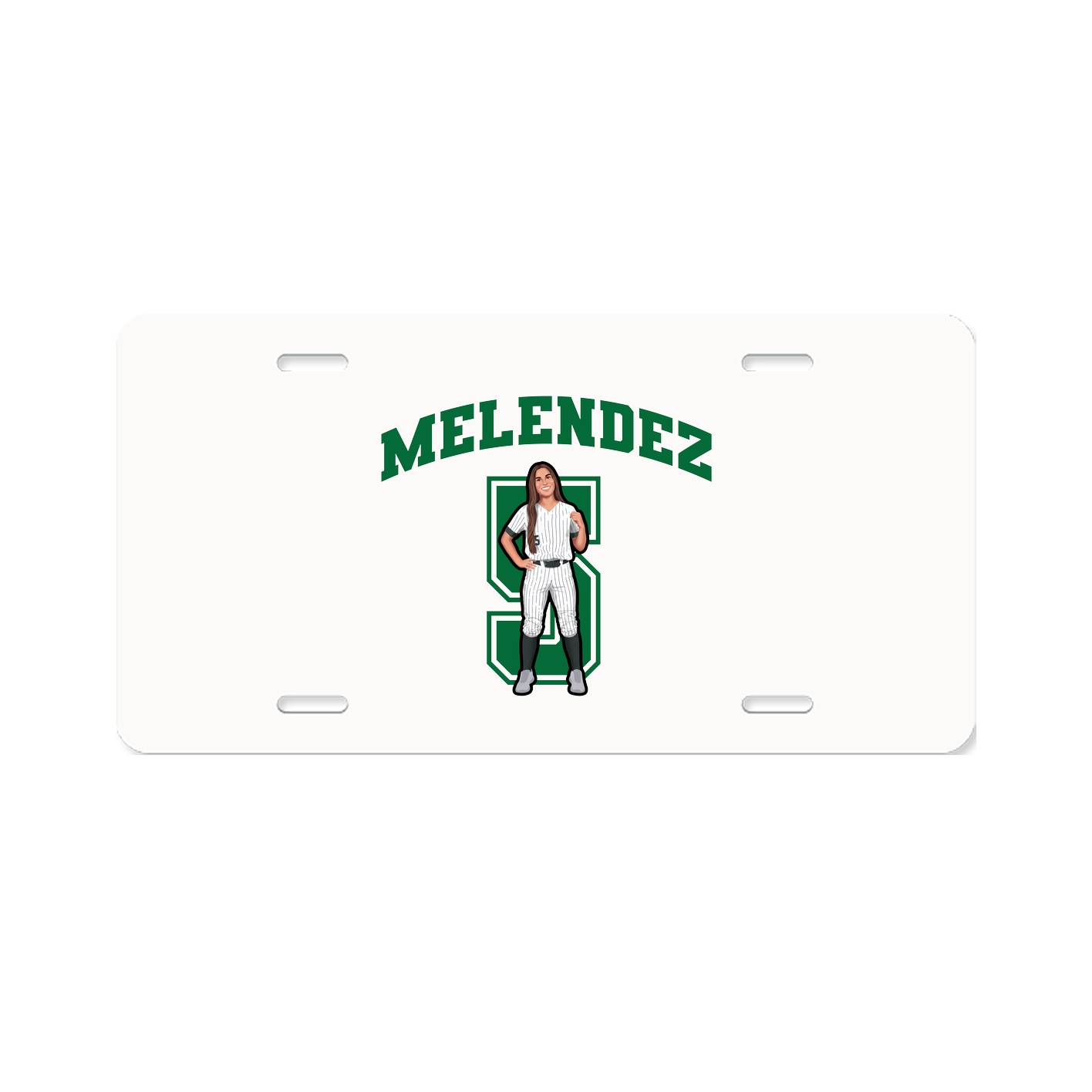License Plate — Number in Classic
