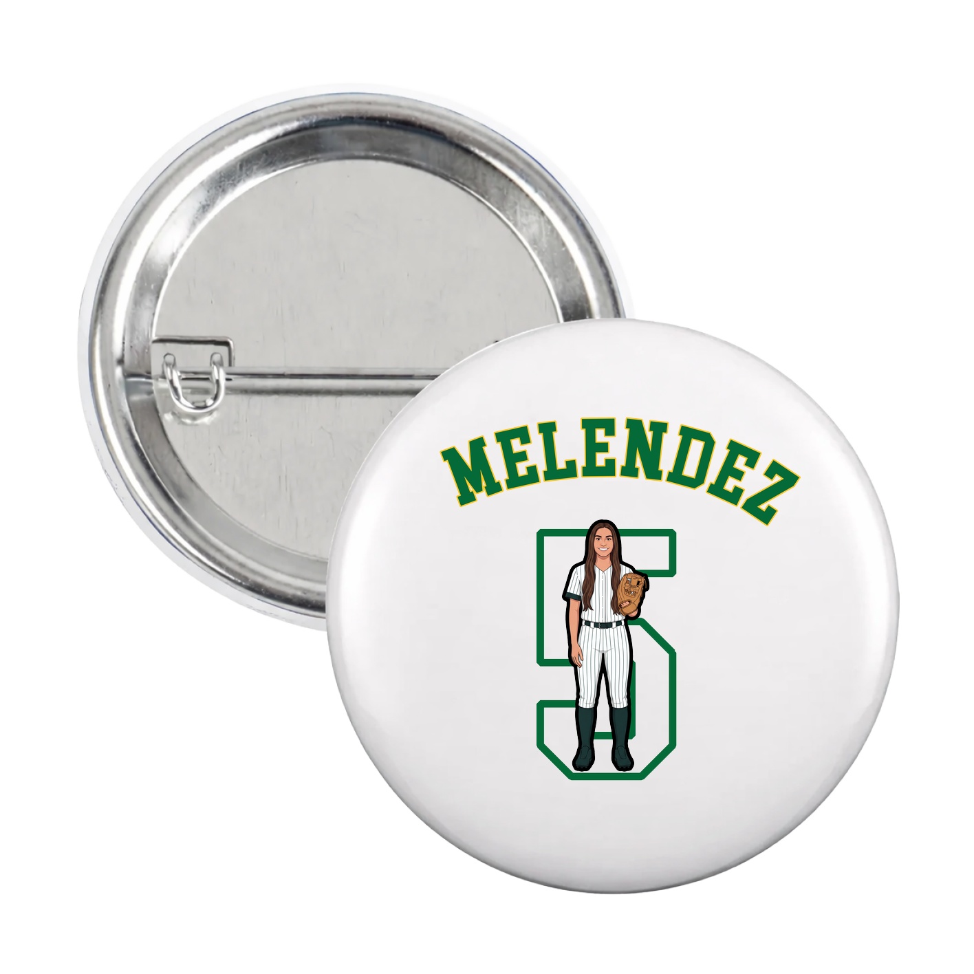 Game Day Button — Shirsey Arch in White