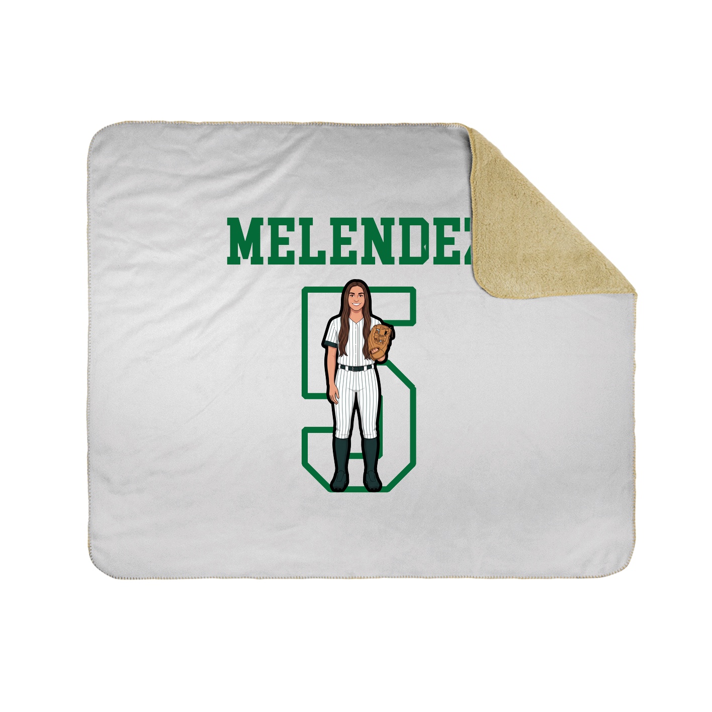Throw Blanket — Shirsey in White