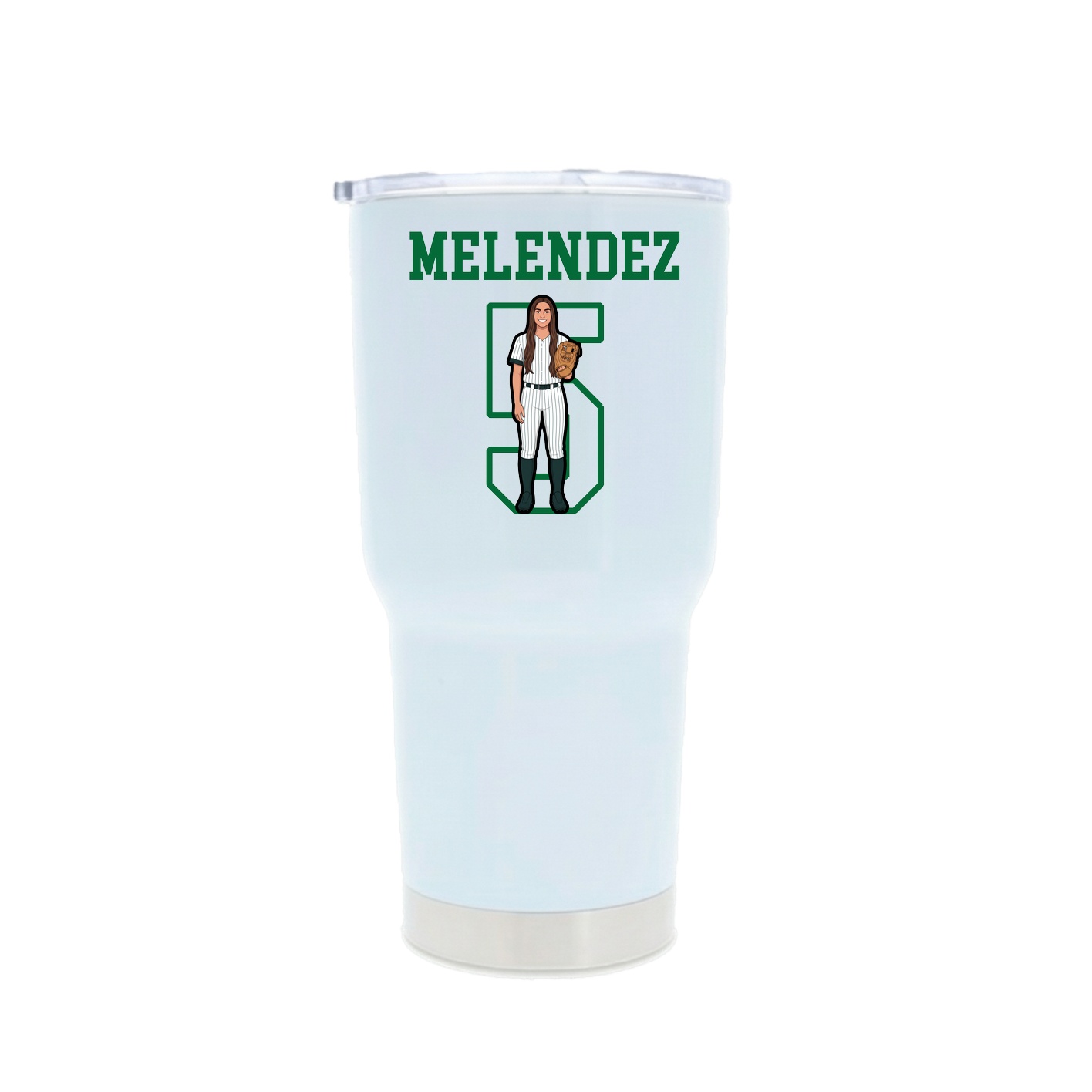 30oz Stainless Steel Tumbler — Shirsey in White