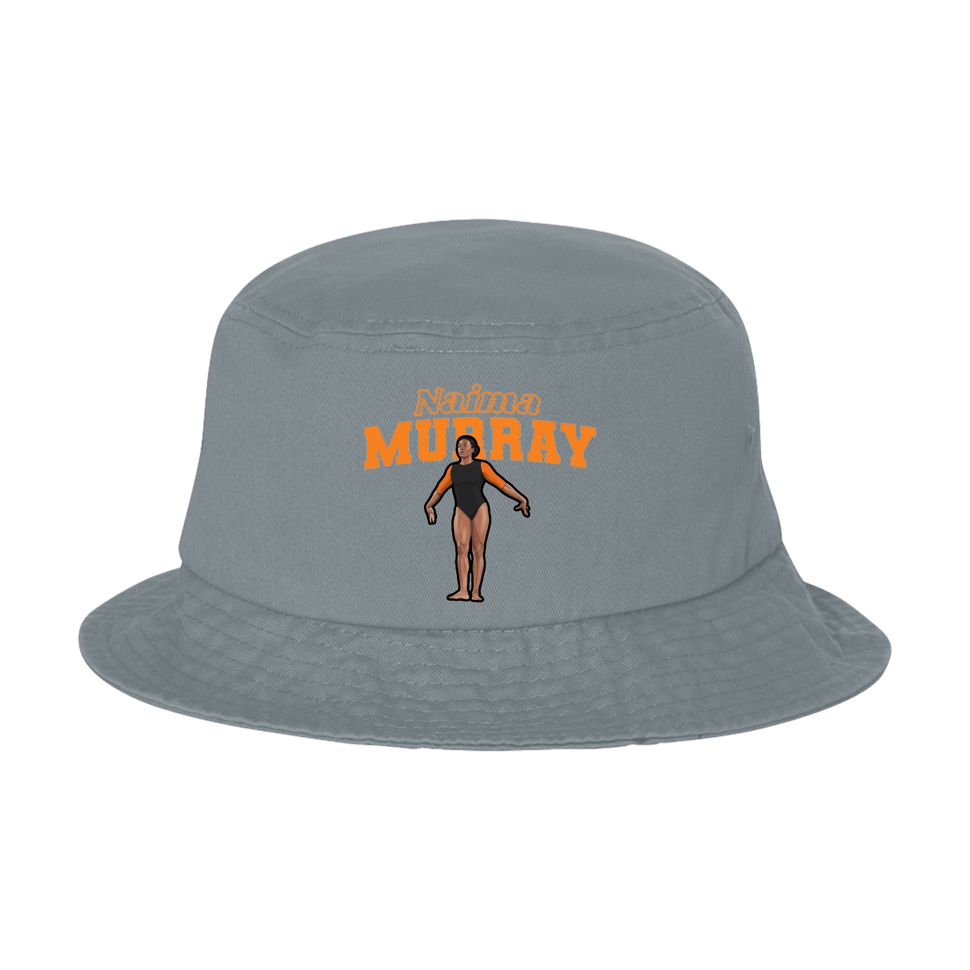 Bucket Cap — Name Arch in Grey