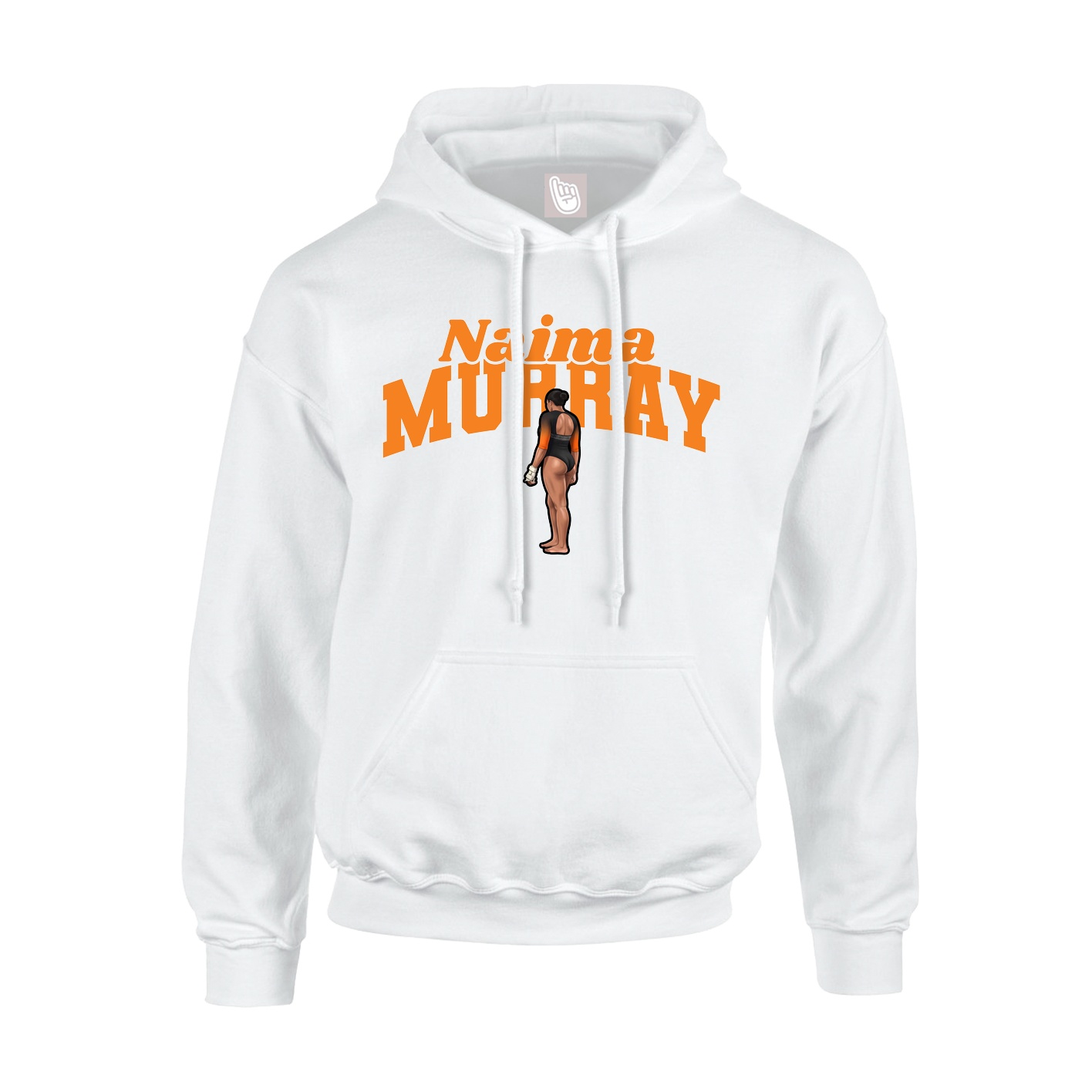 Hoodie — Signature Arch in White