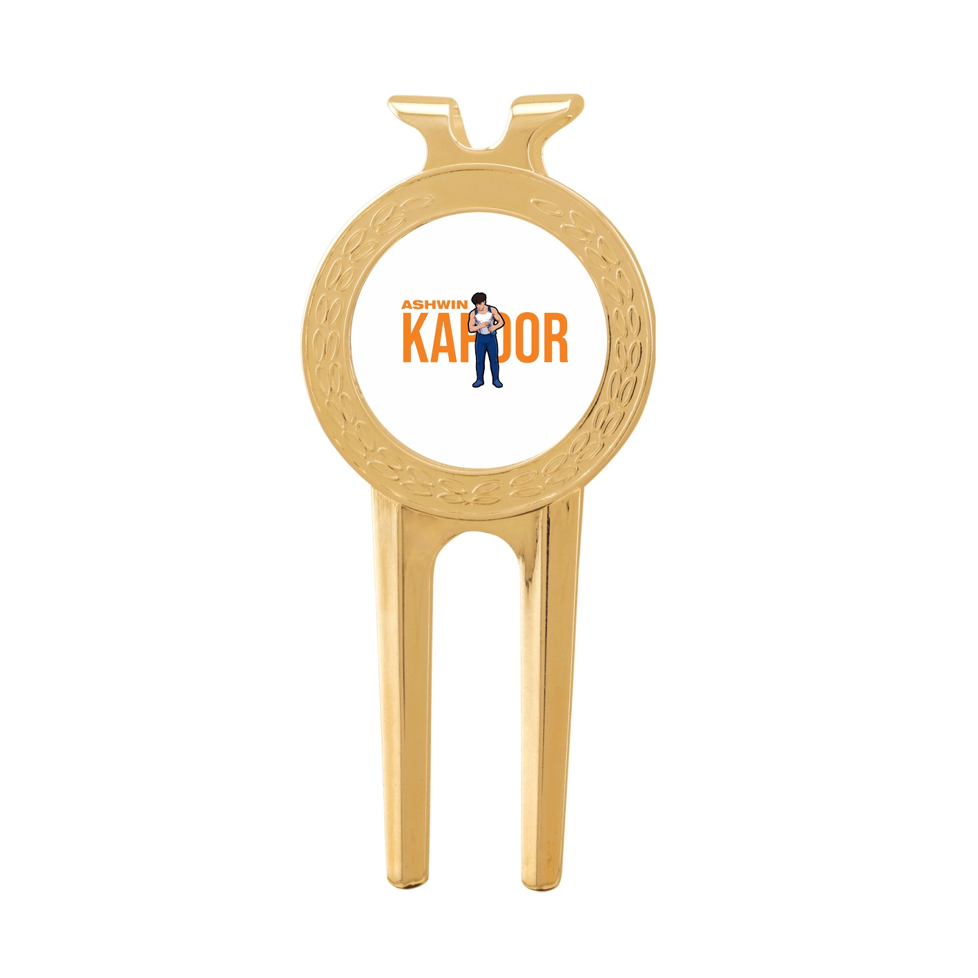 Divot Tool with Ball Marker — Player Name in Classic