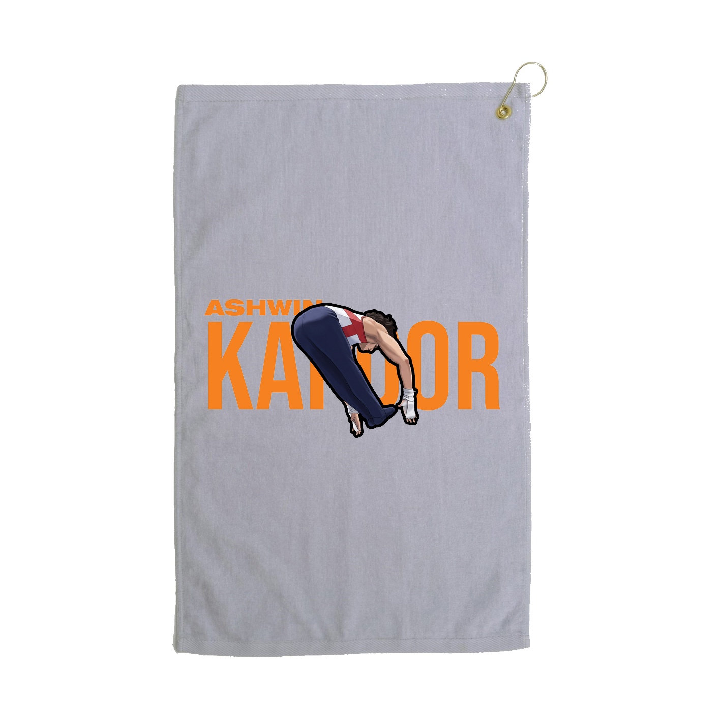 Golf Towel — Player Name in Grey