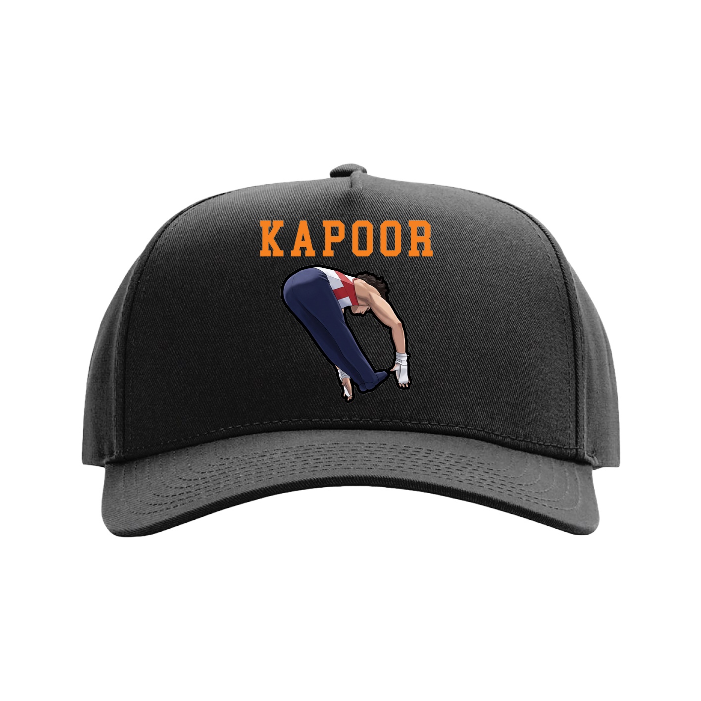 Full Fabric Five-Panel Champ Cap — Shirsey in Black