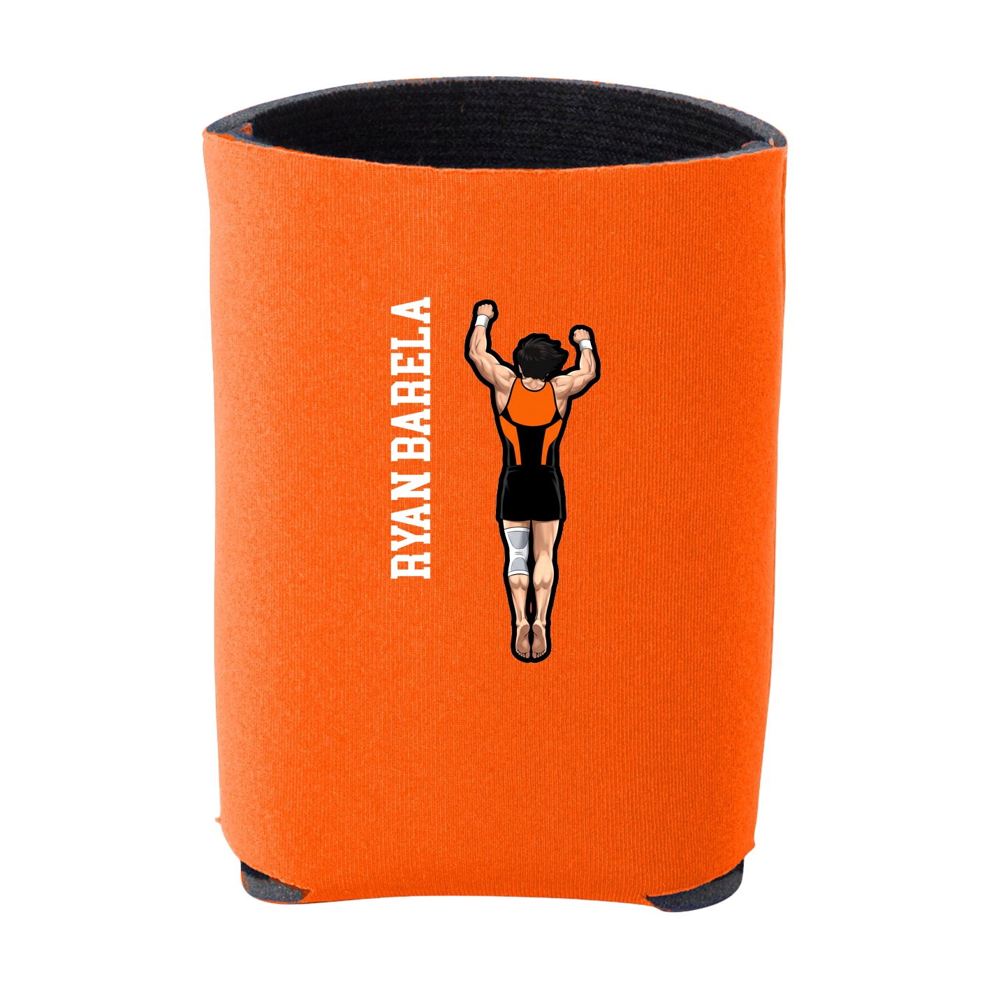 Can Holder — Name Vertical in Orange