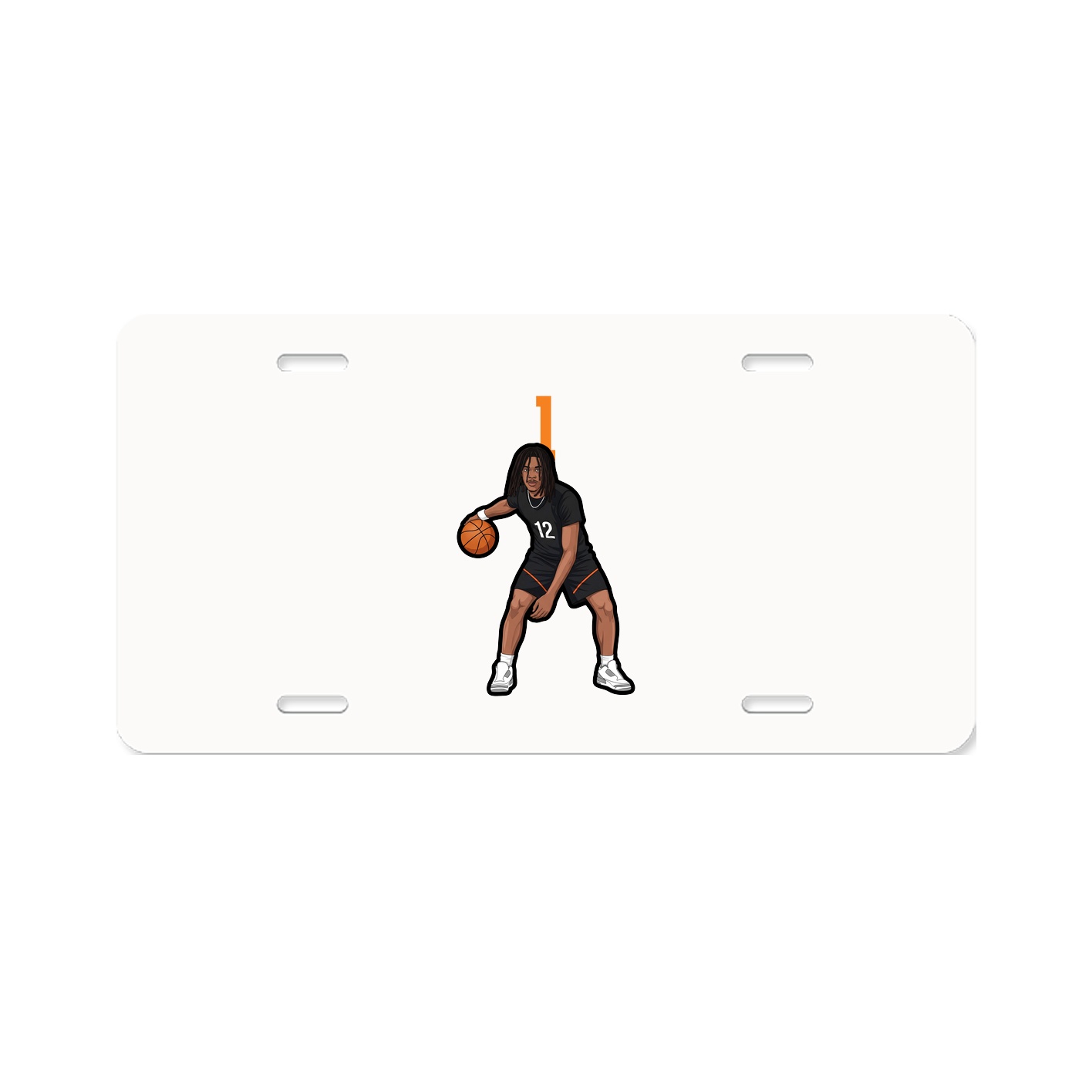 License Plate — Number Top in Classic