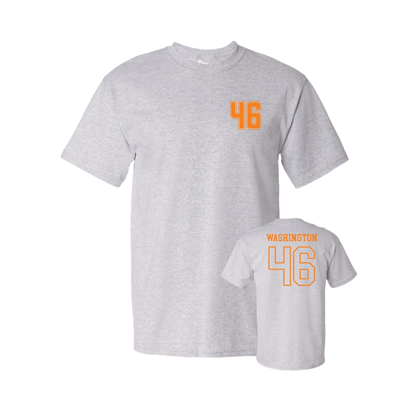 Youth Tee — Chest Back in Grey